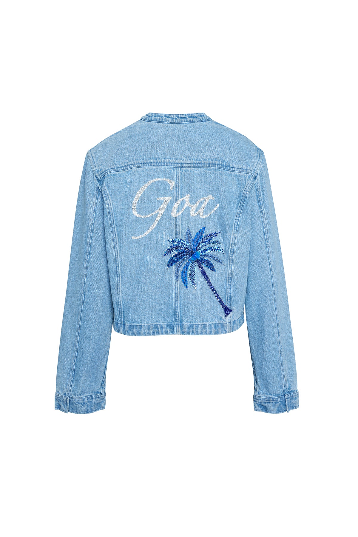 Hand Applique Goa Biker Jacket