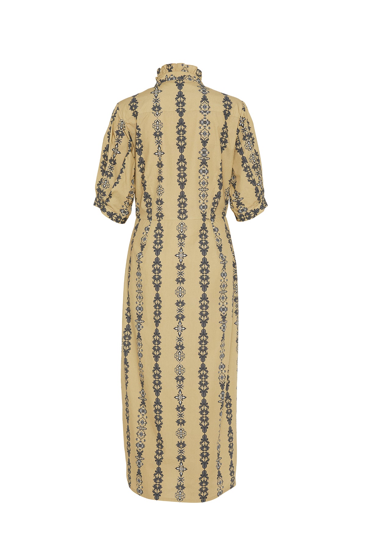 Hand Draped Midi Shirt Dress