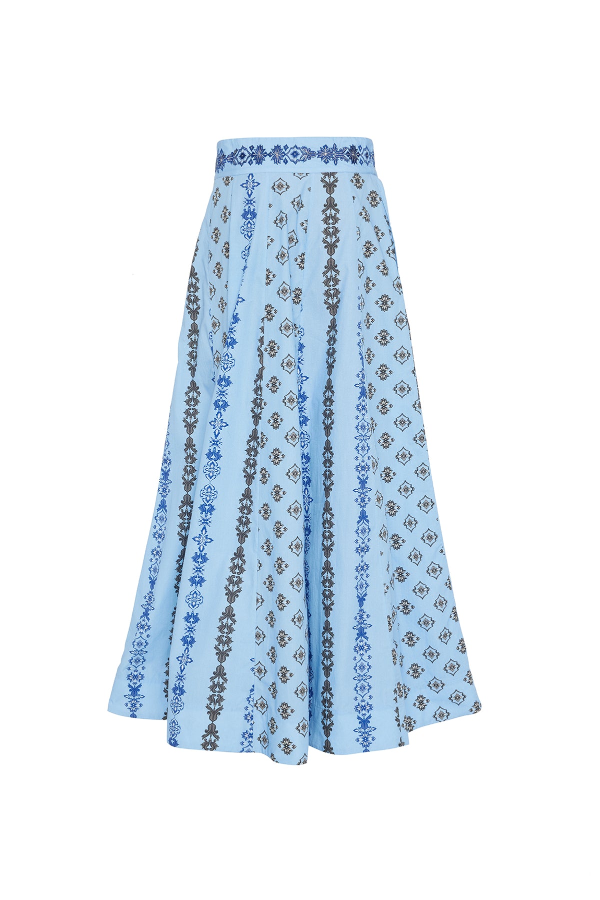 Paneled Maxi Skirt