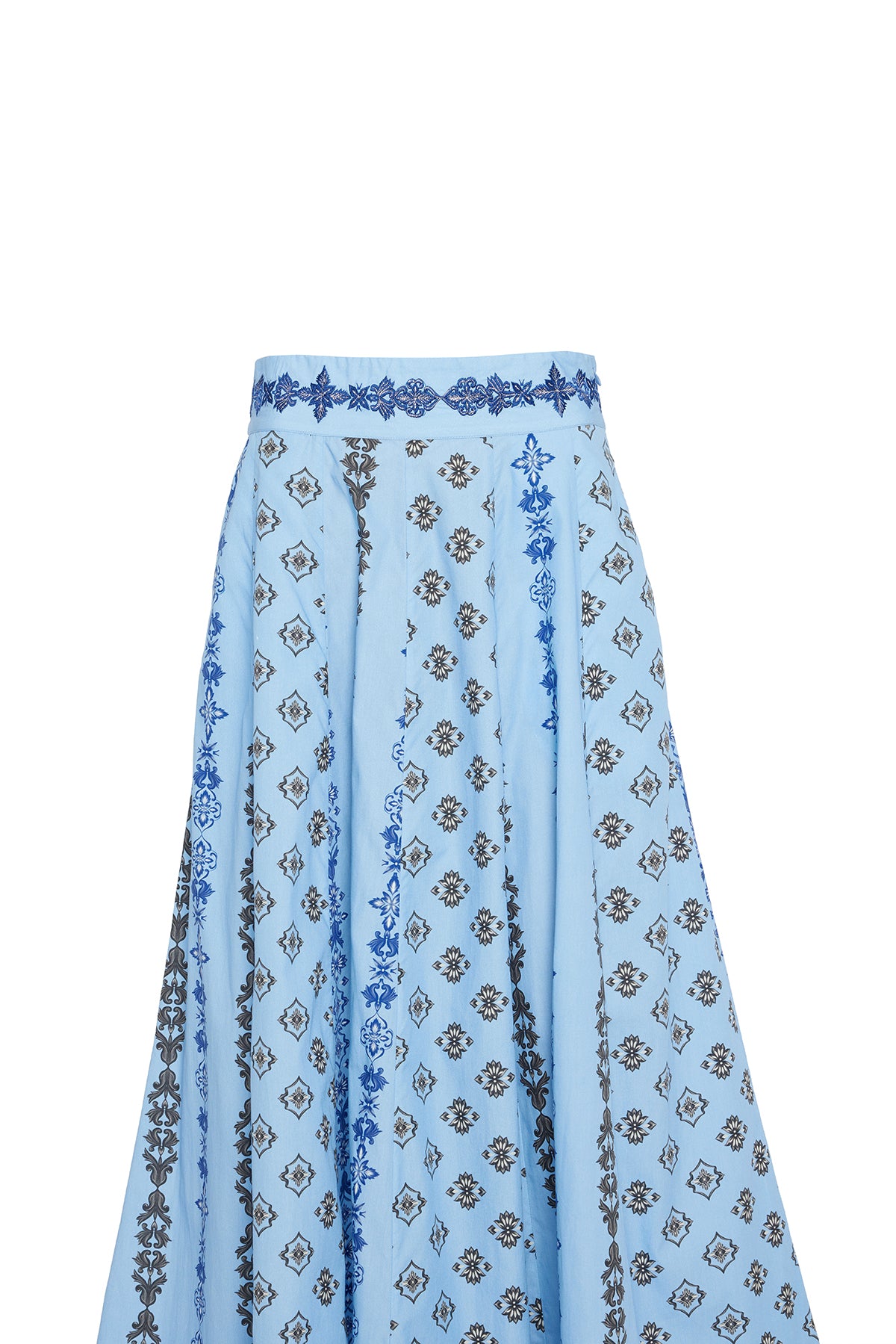 Paneled Maxi Skirt