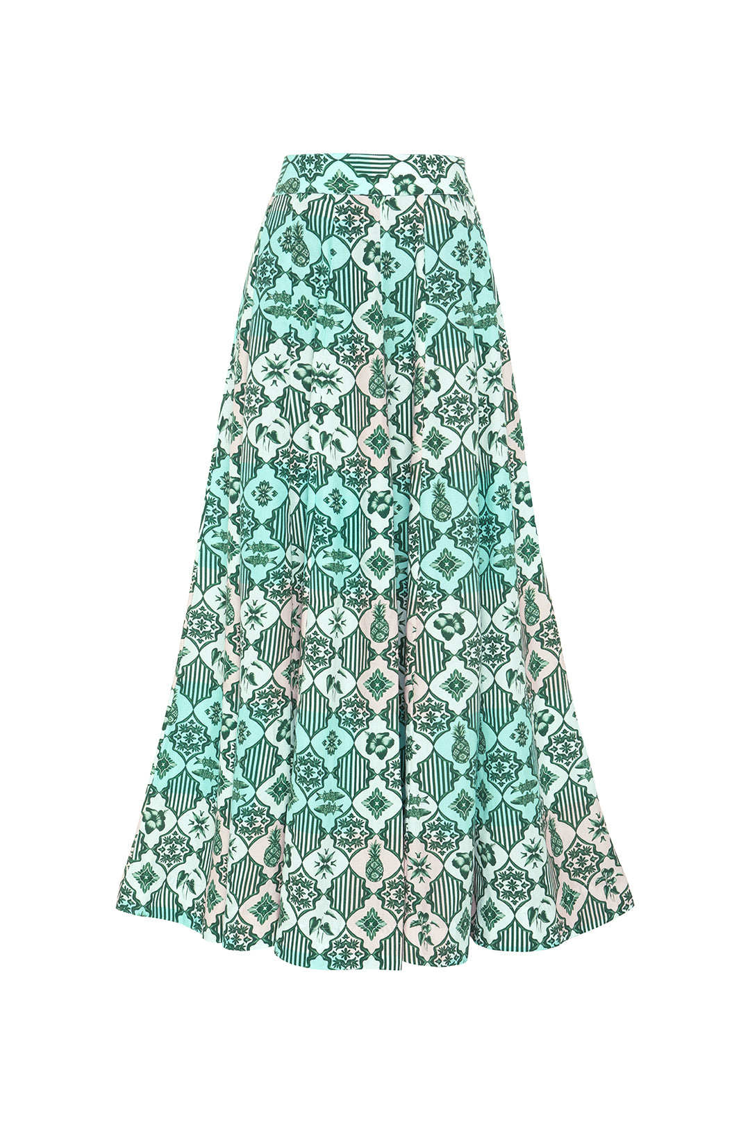 Paneled Maxi Skirt