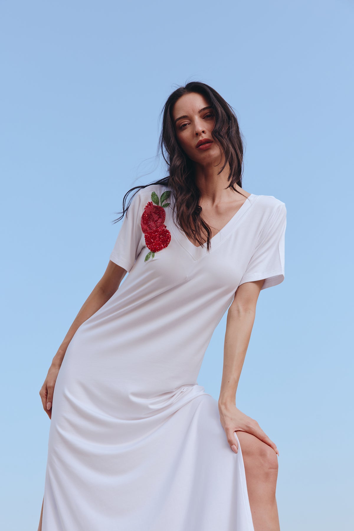 Pomegranate Tshirt Maxi