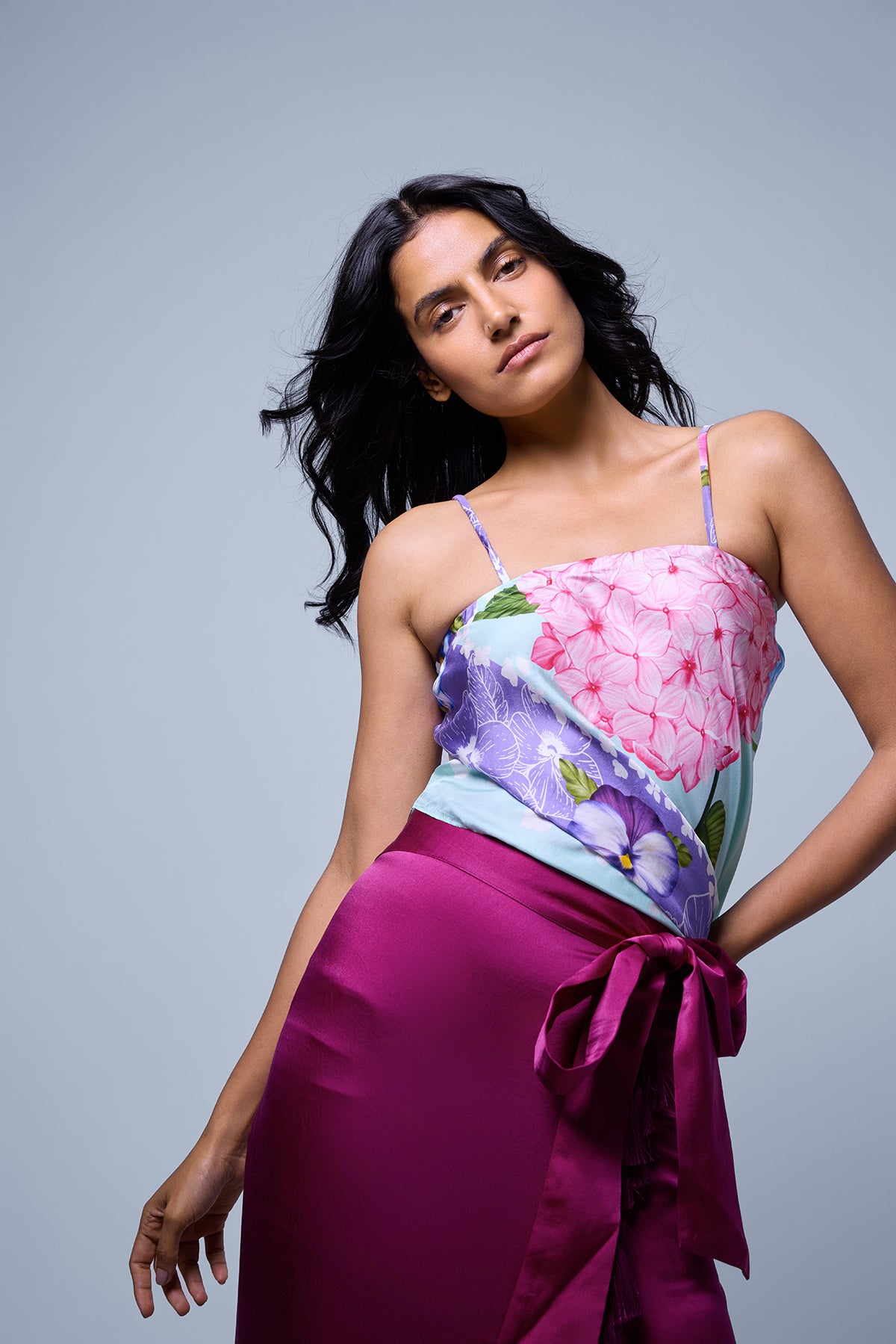 Tasselled Wrap skirt