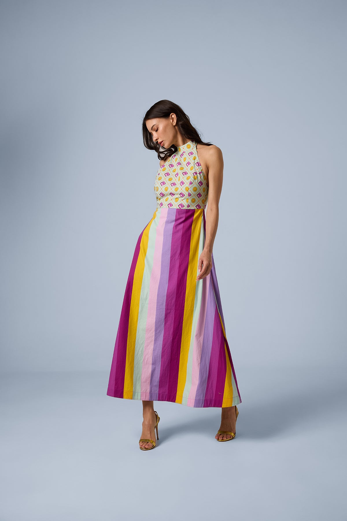 Bejewelled Halter Dress