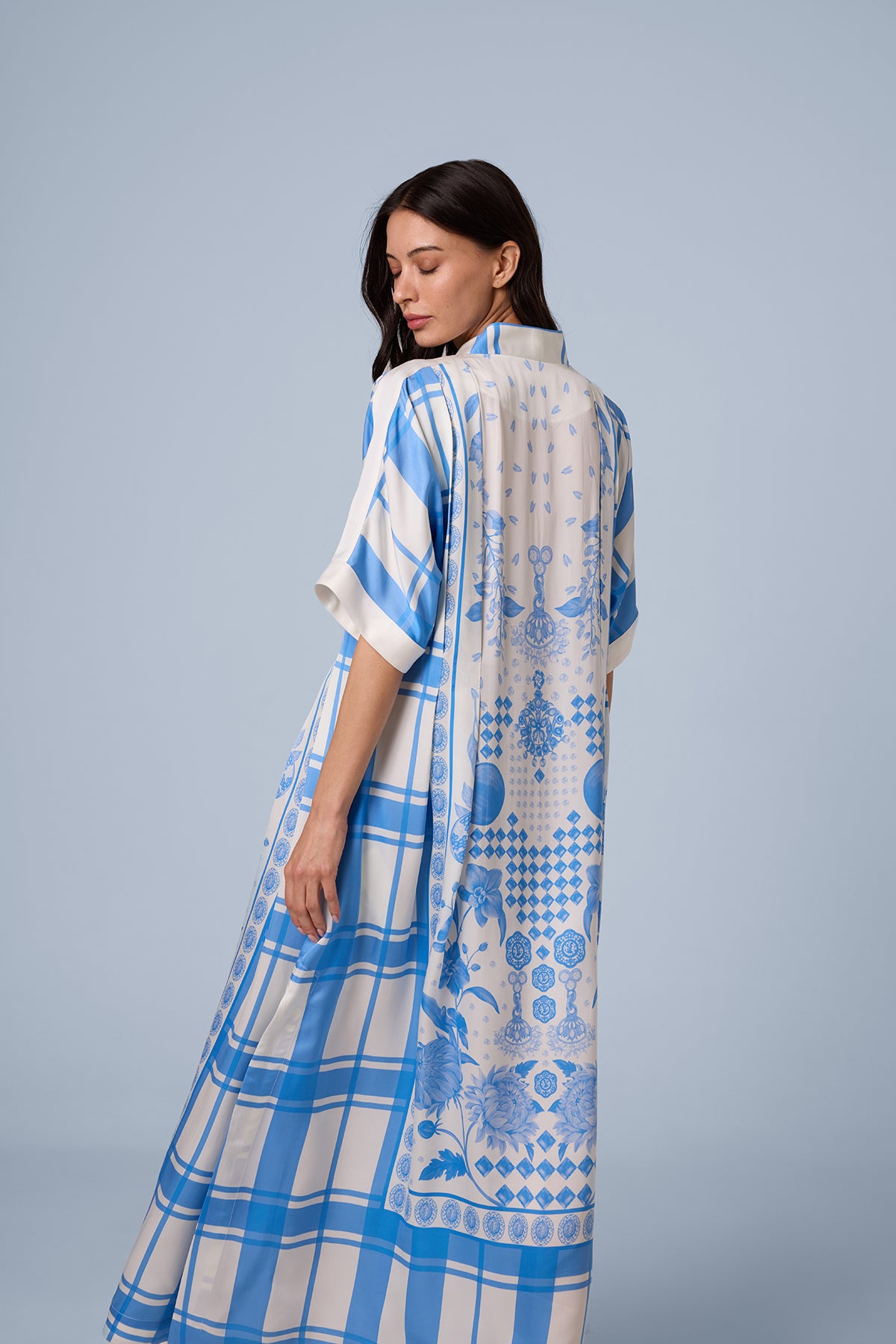 Hand Pleated Kaftan Dress