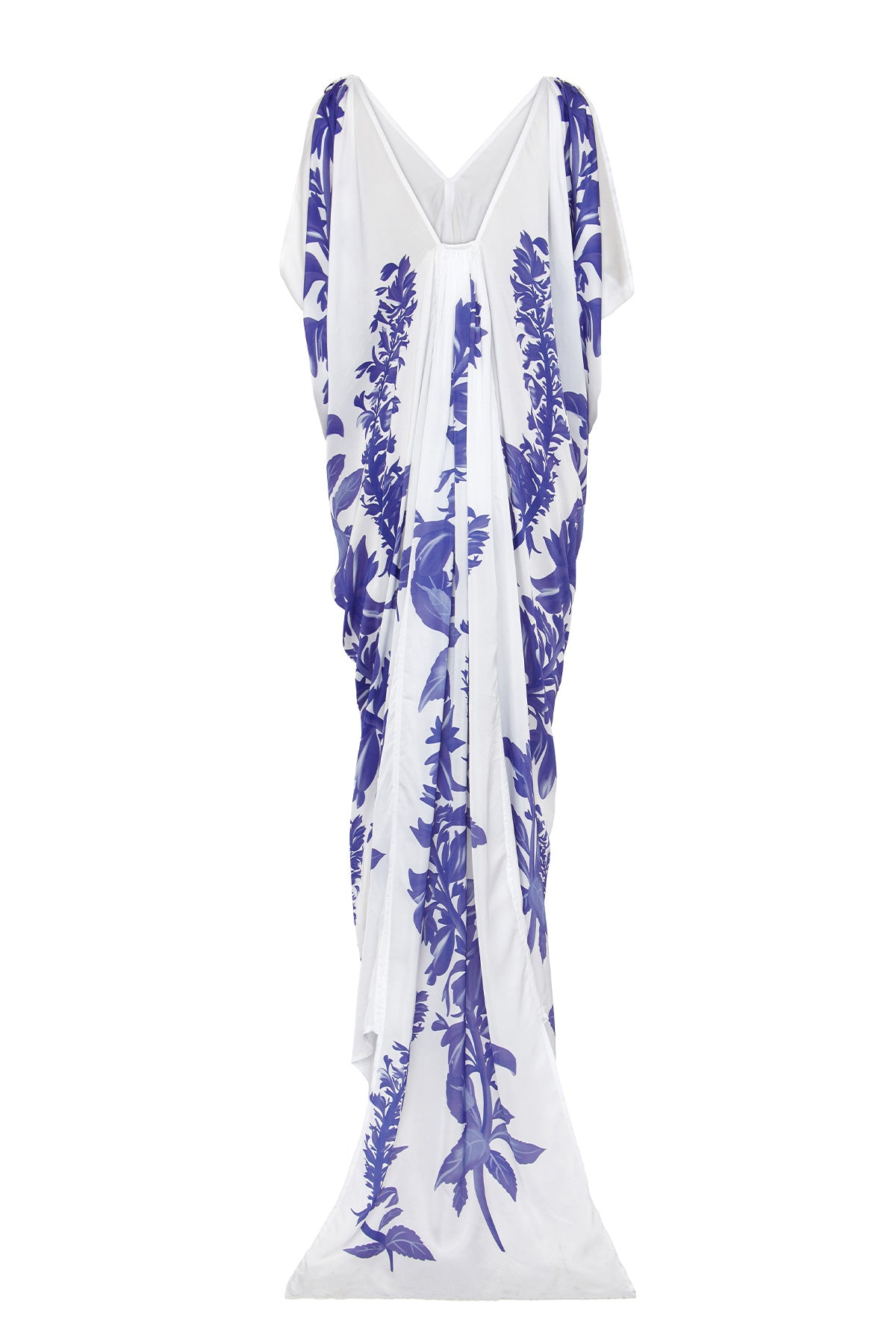 Draped Maxi Salvia Gown