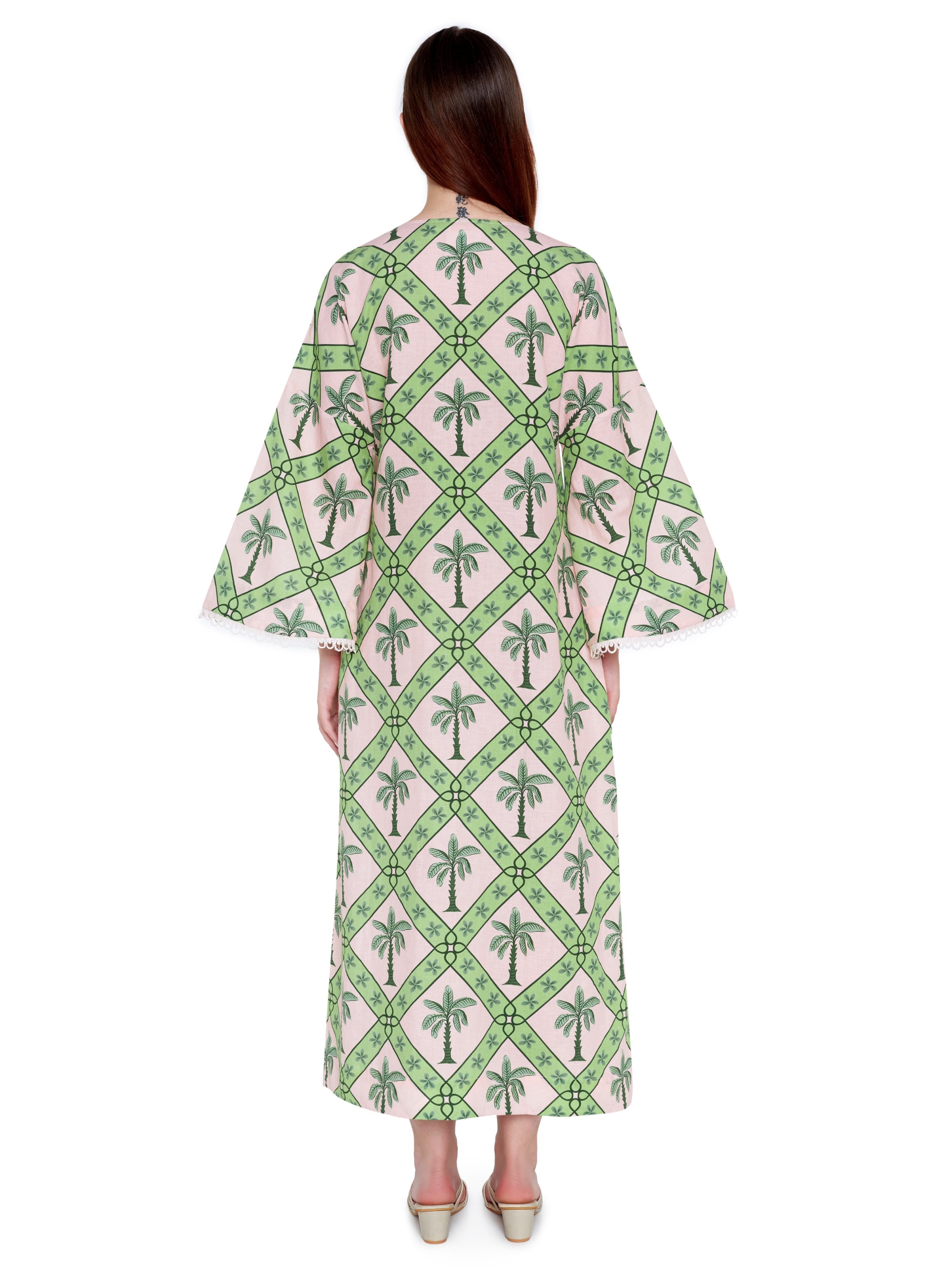 Lace Tie Midi Dress