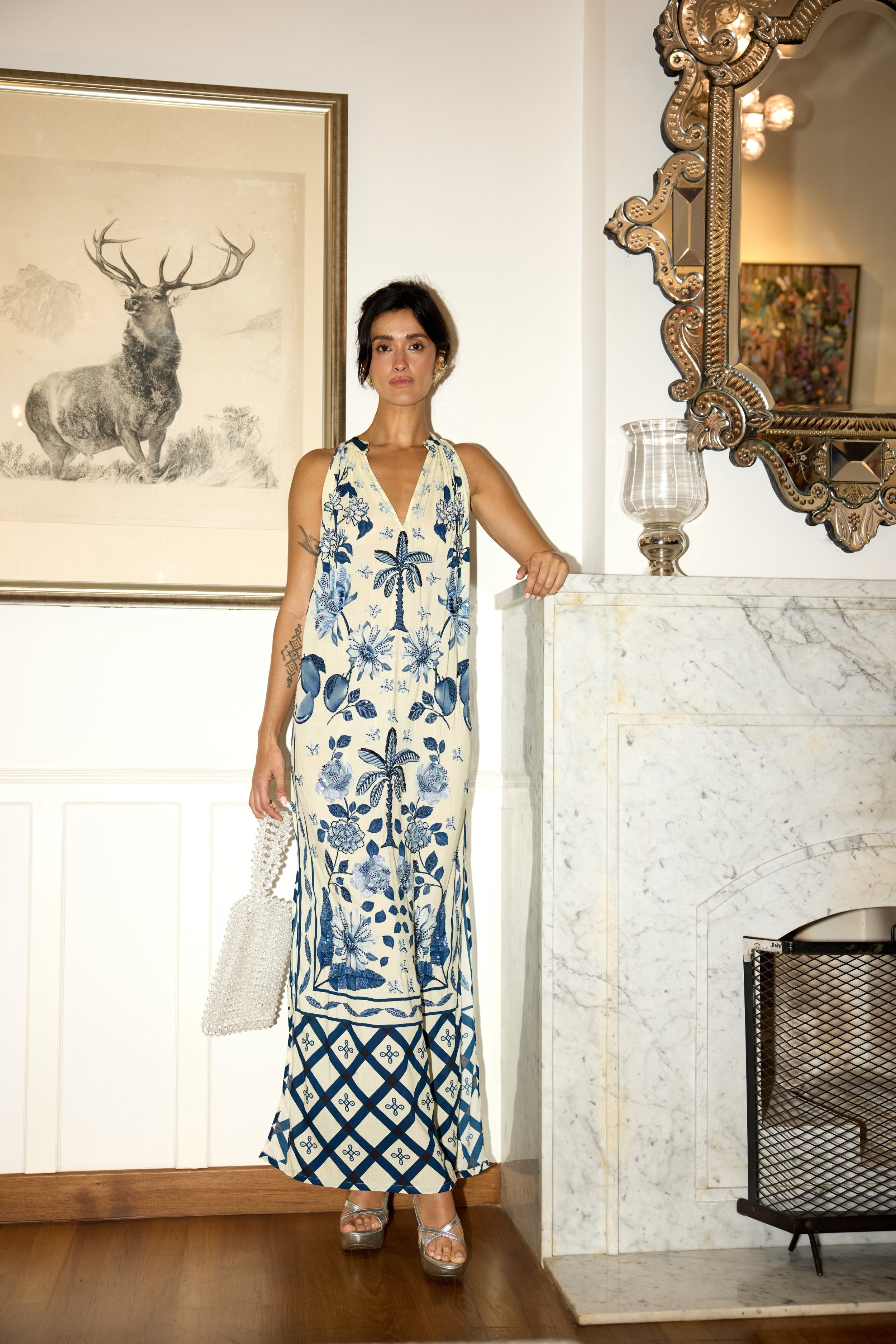 Hand Beaded Sundowner Maxi