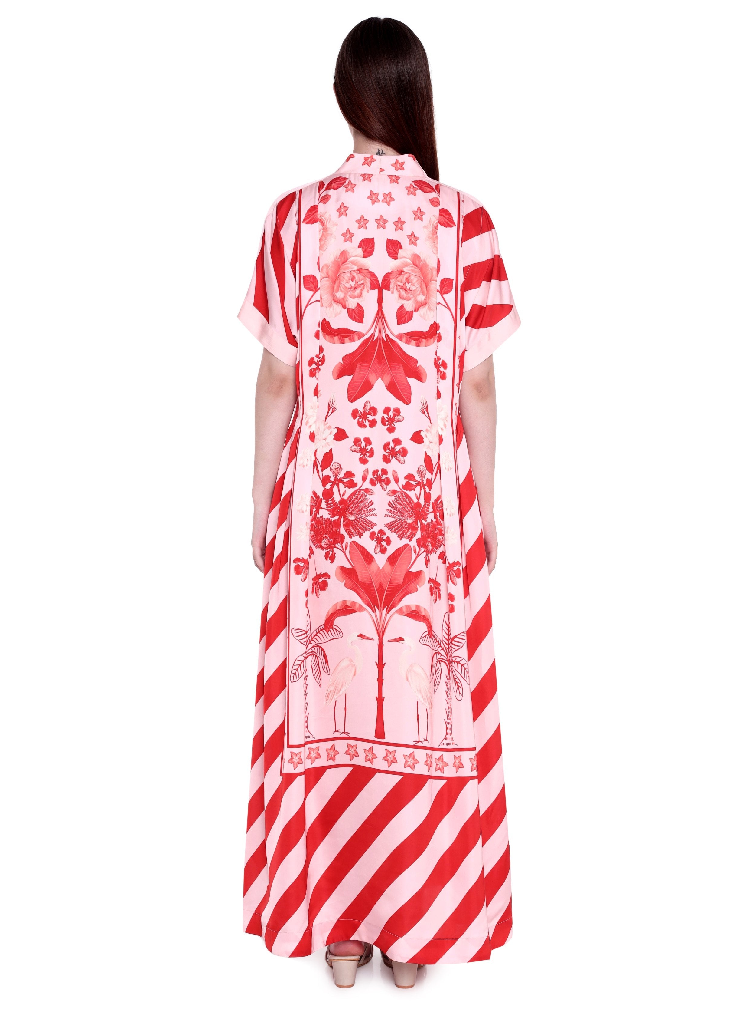 Hand Pleated Kaftan Dress