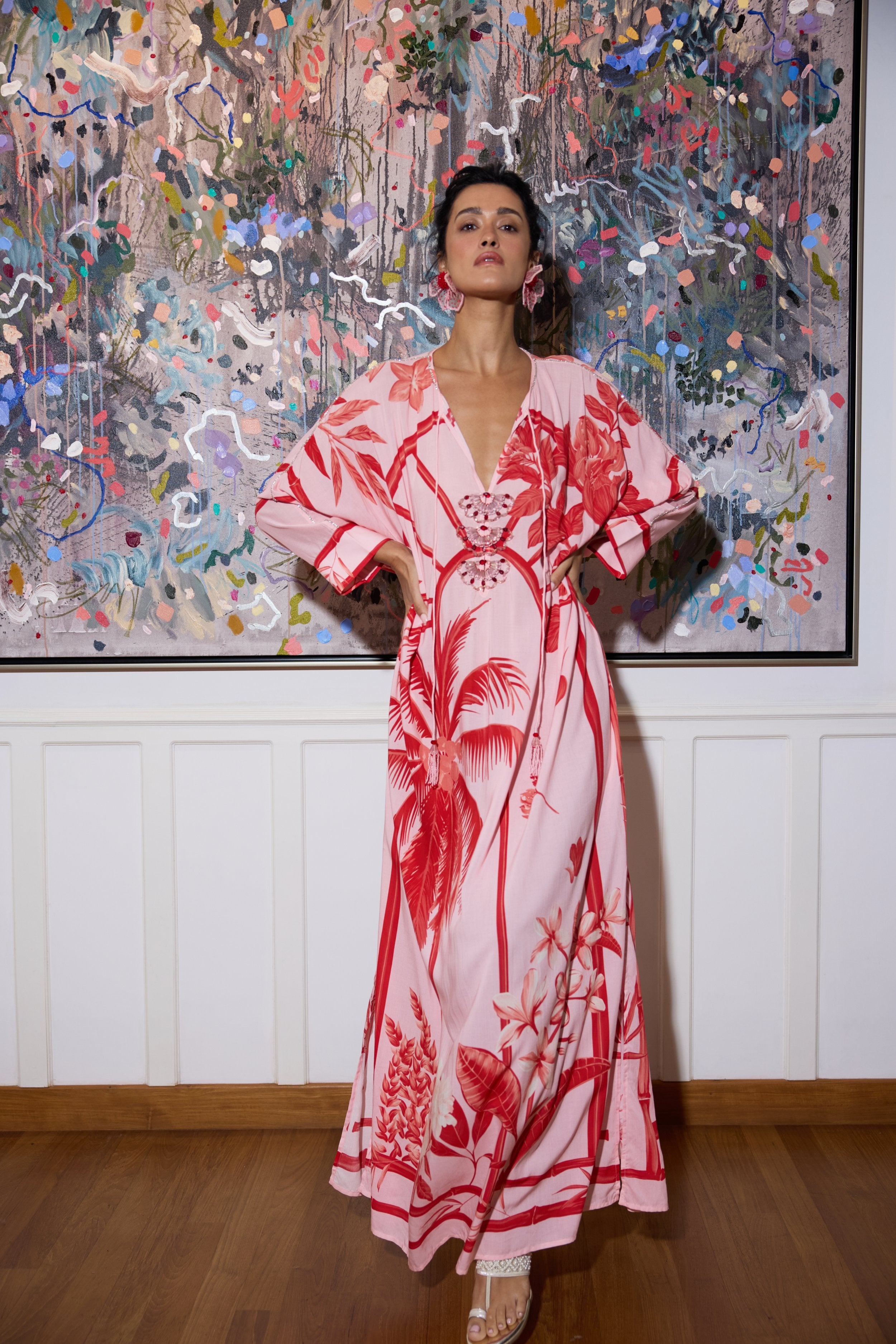 Studded Batwing Kaftan