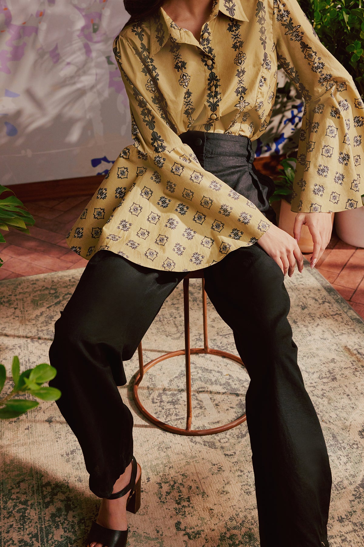 Circular Sleeve Shirt