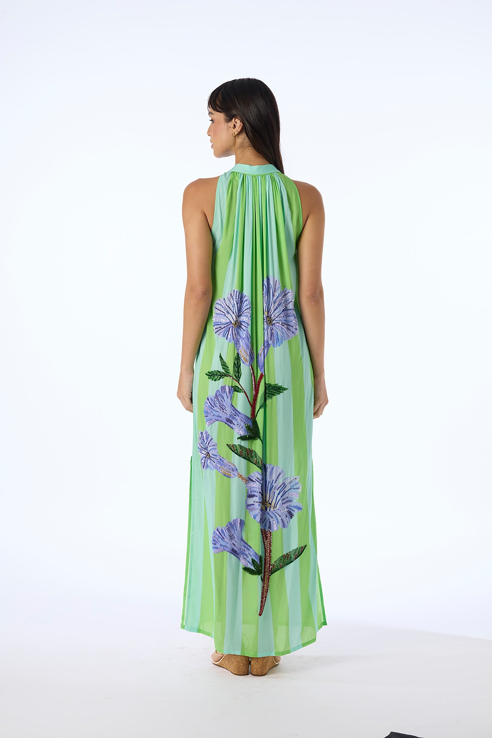 Hand Beaded Sundowner Maxi Dress