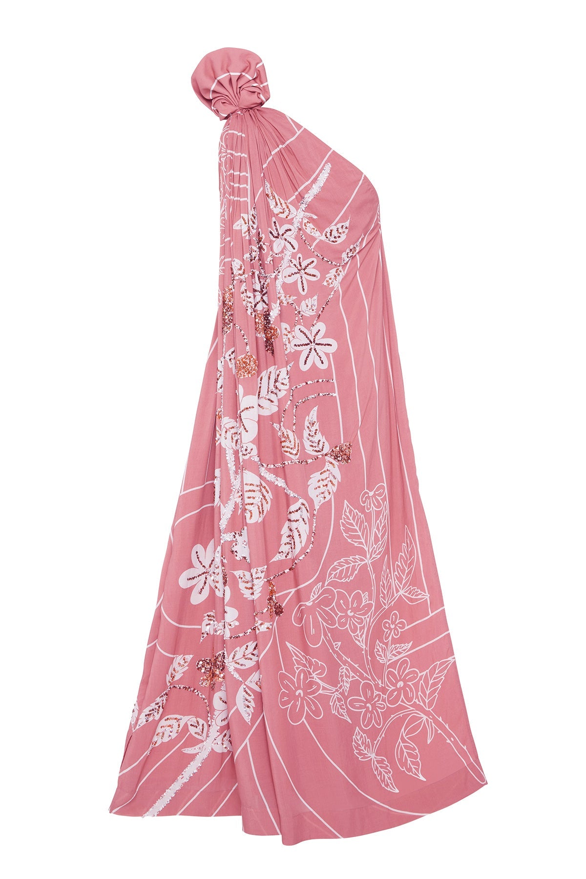 Rose Pink Toga Gown