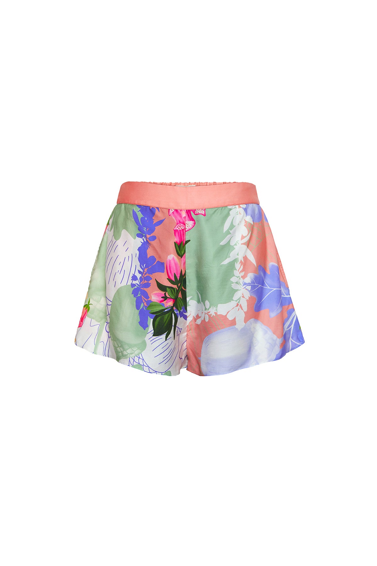 Scarf Satin Shorts