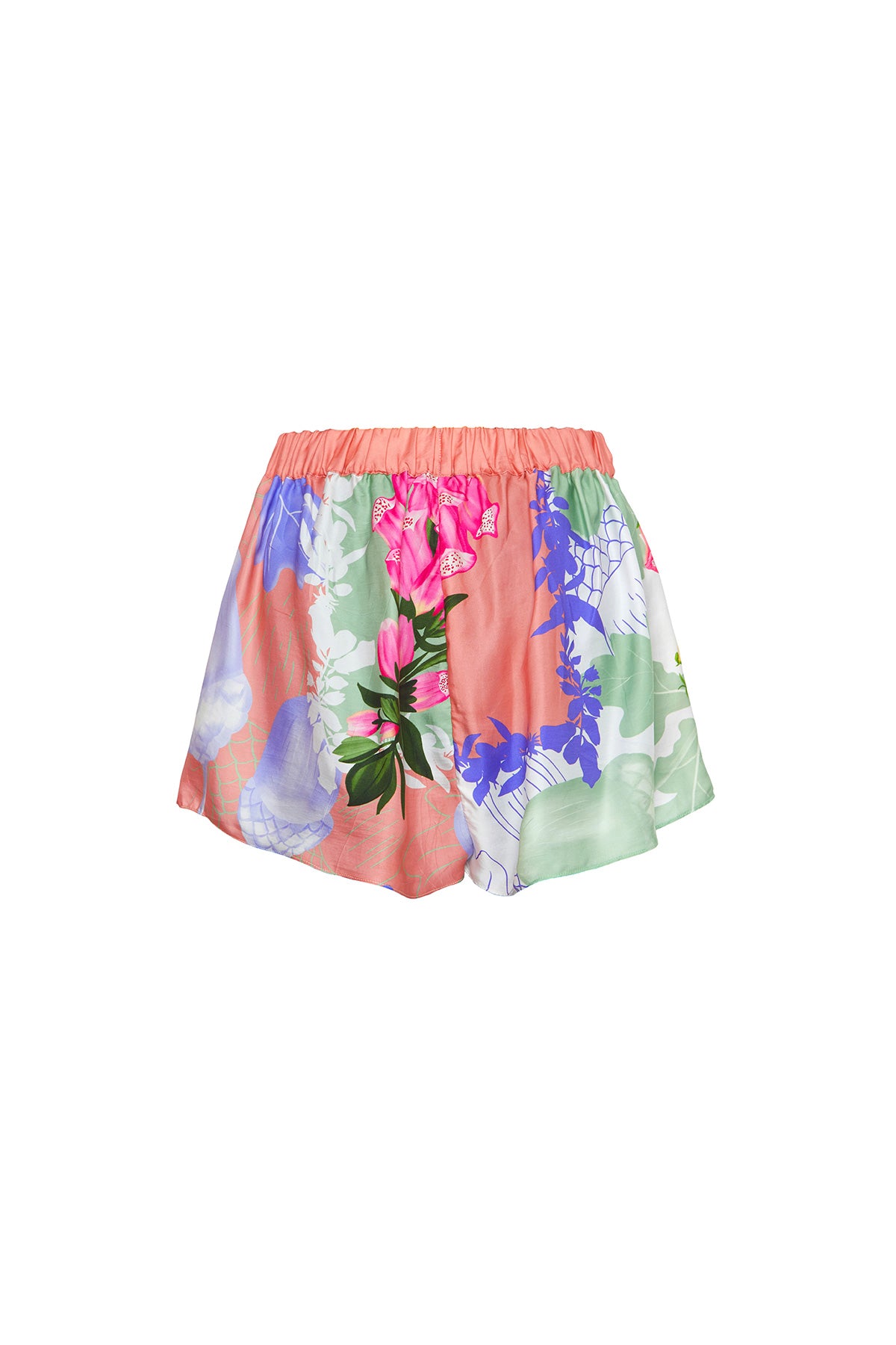 Scarf Satin Shorts