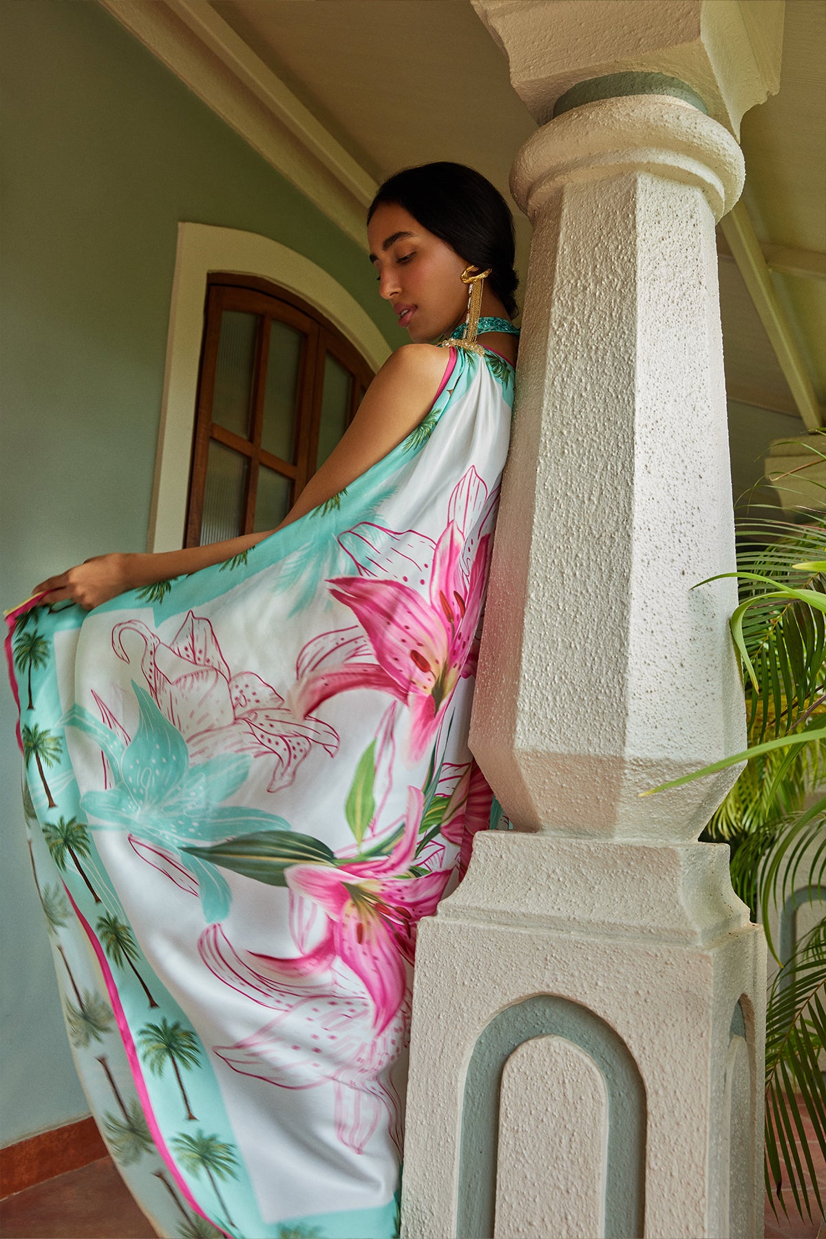 Multiway Scarf Blouse Dress