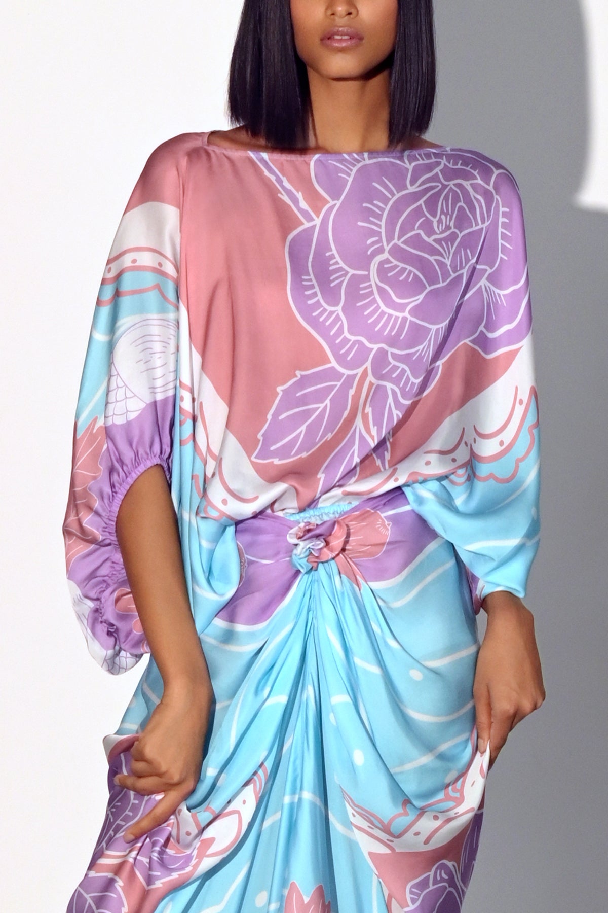 Oversized Satin Blouse