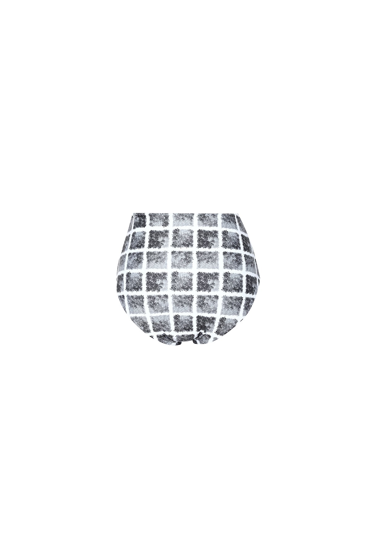 black and white checks bikini bottom