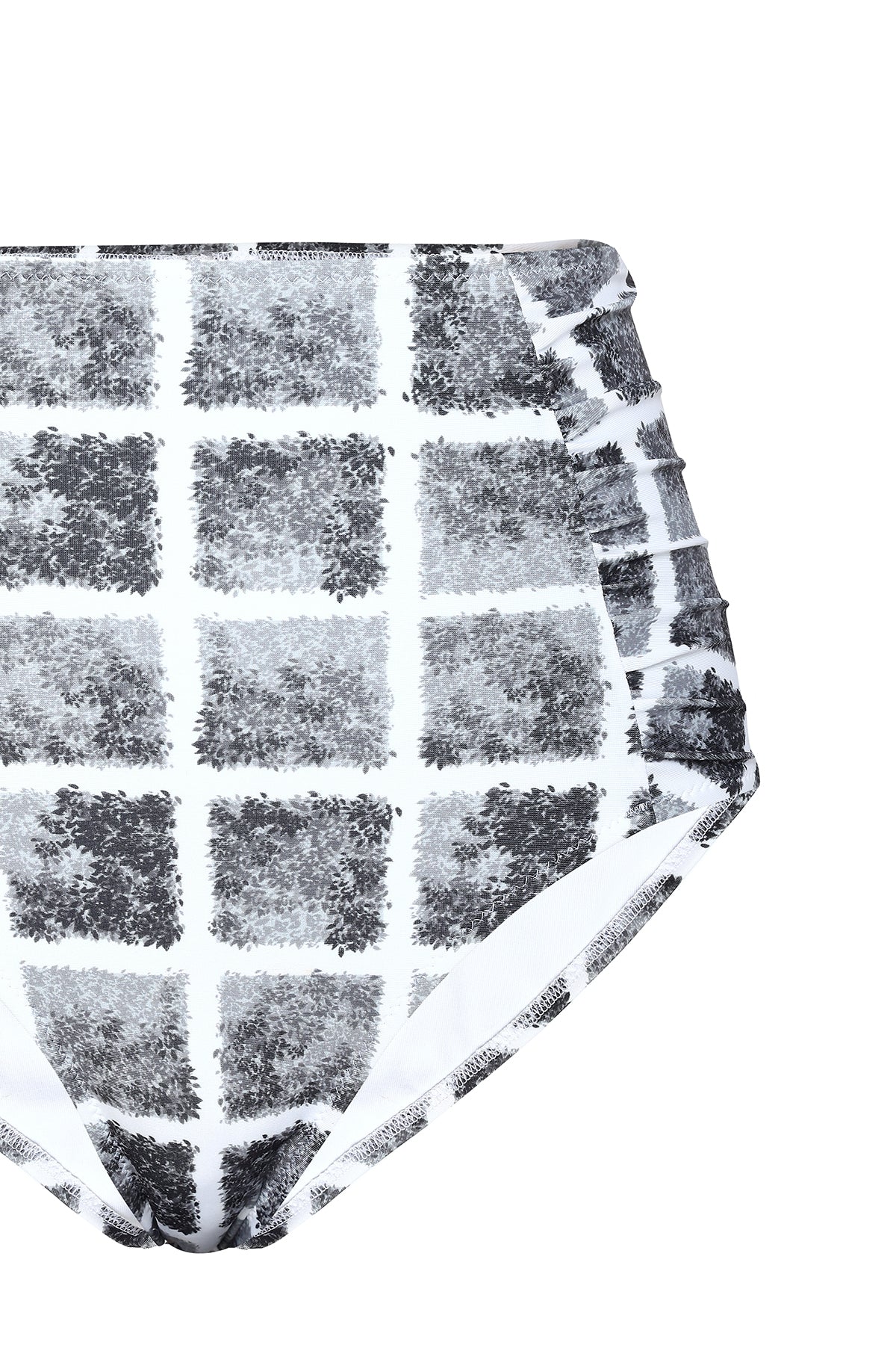 black and white checks bikini bottom