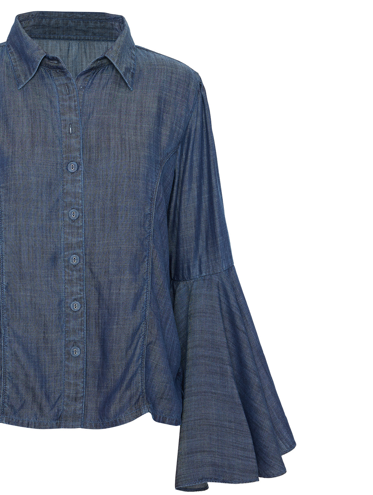 Denim Circular Sleeve Shirt