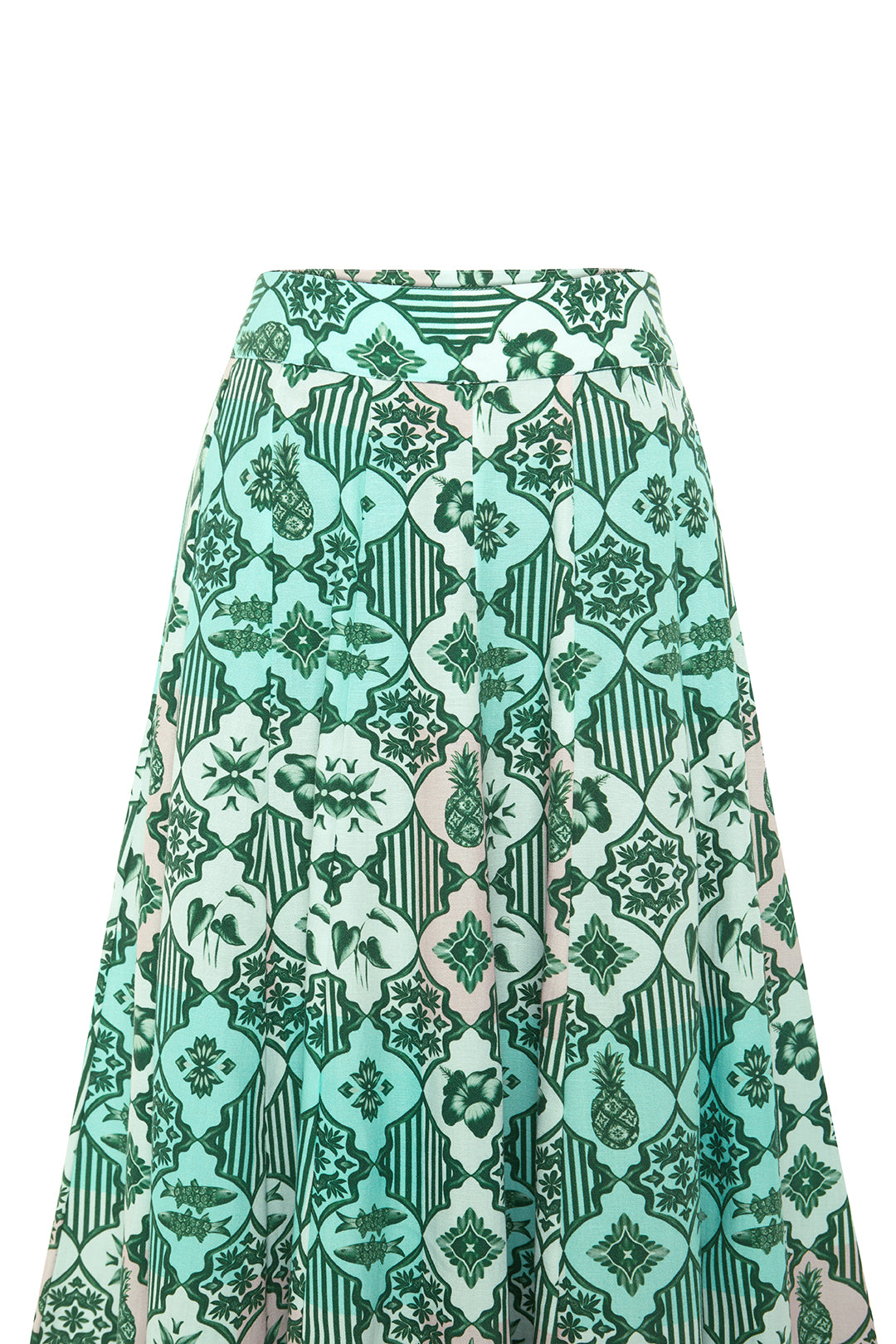 Paneled Maxi Skirt