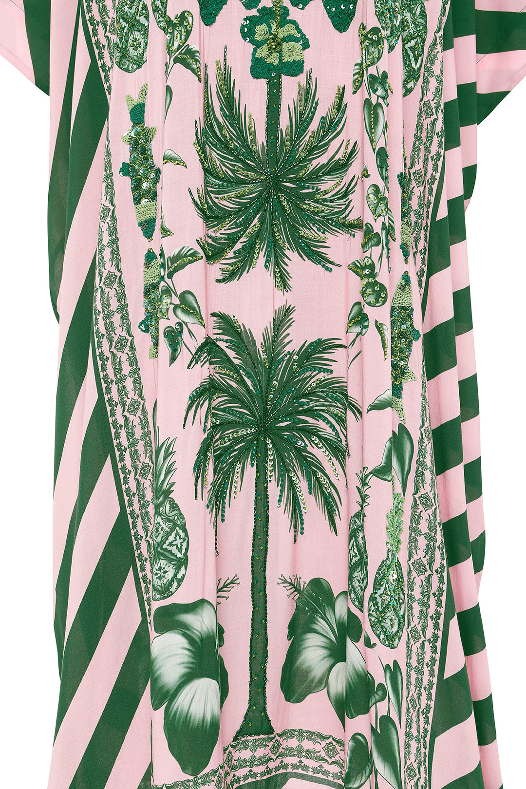 Hand Beaded Azulejos Kaftan
