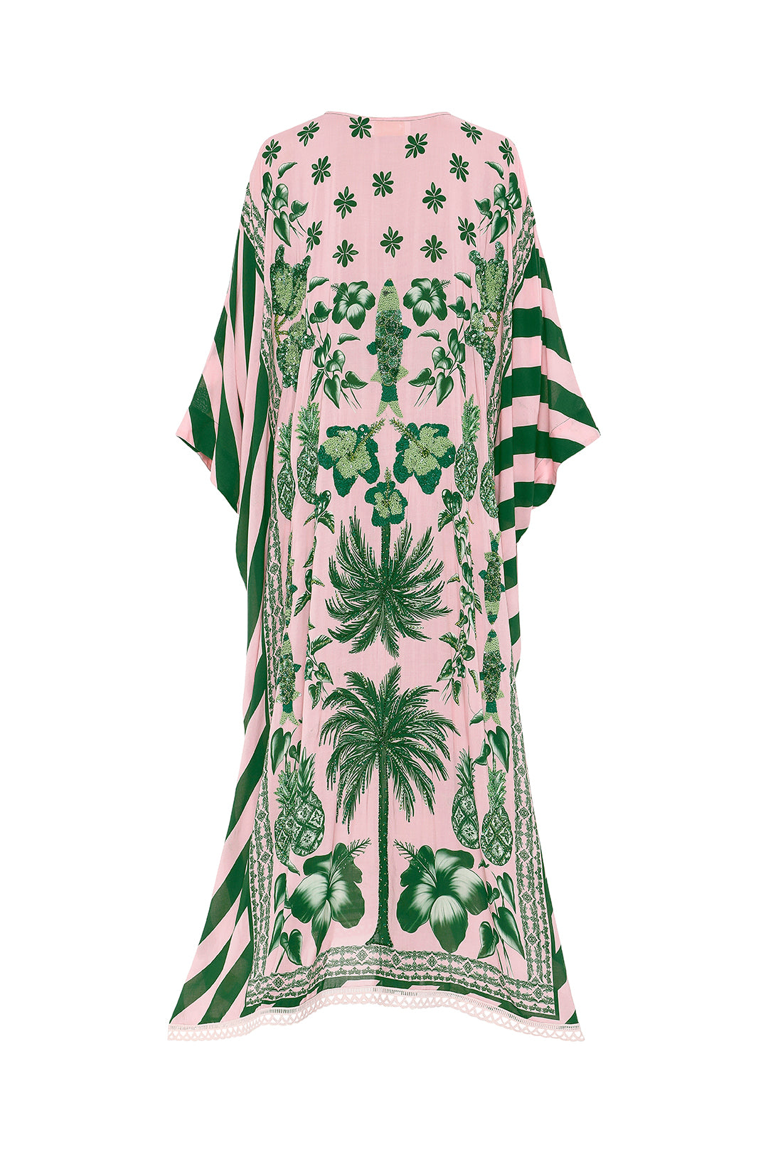 Hand Beaded Azulejos Kaftan