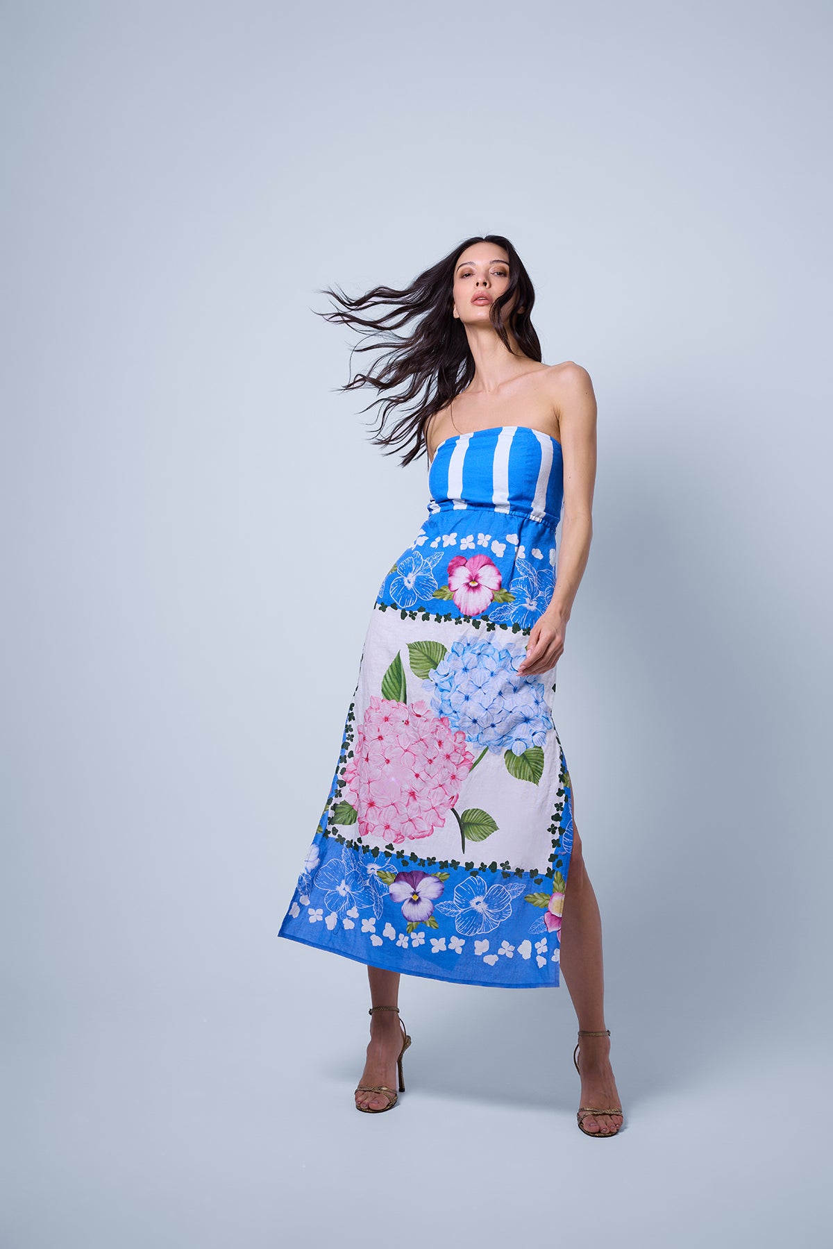 Strapless Scarf Dress