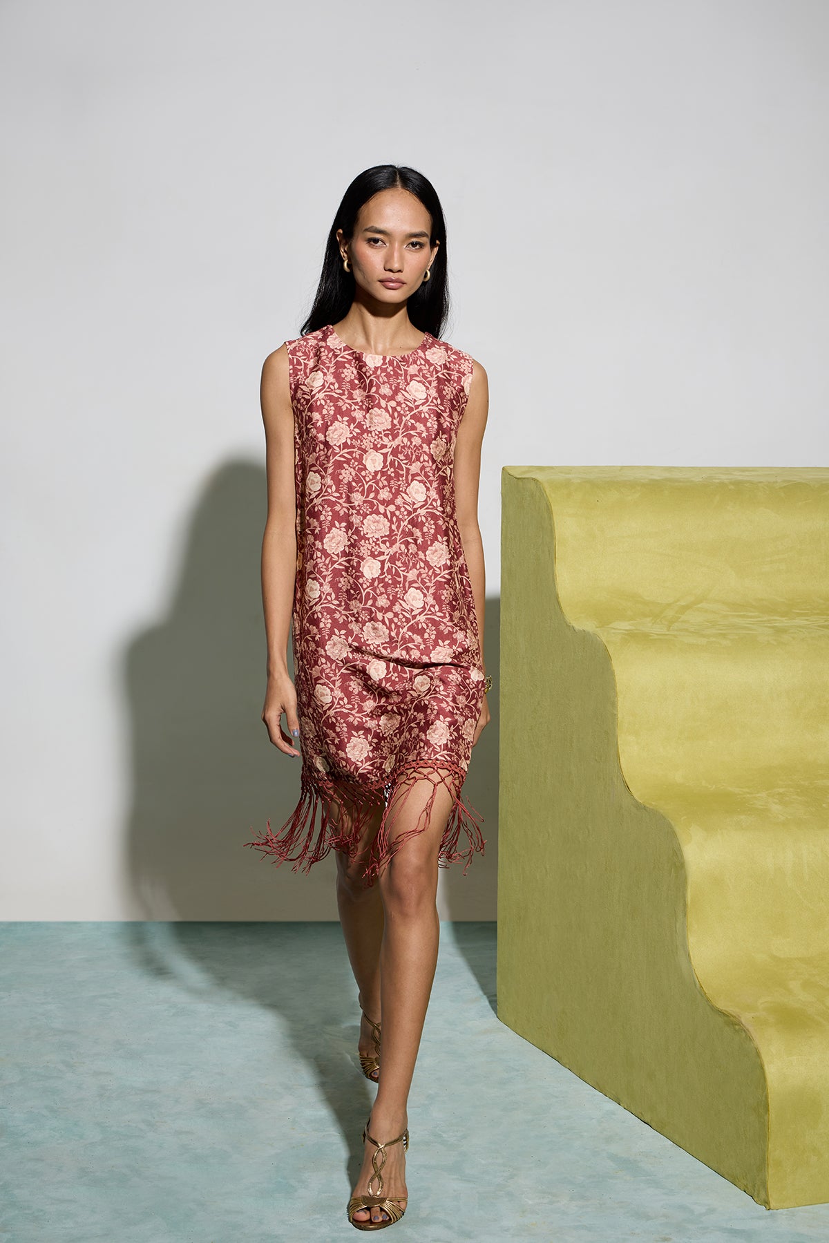 Fringed Shift Dress
