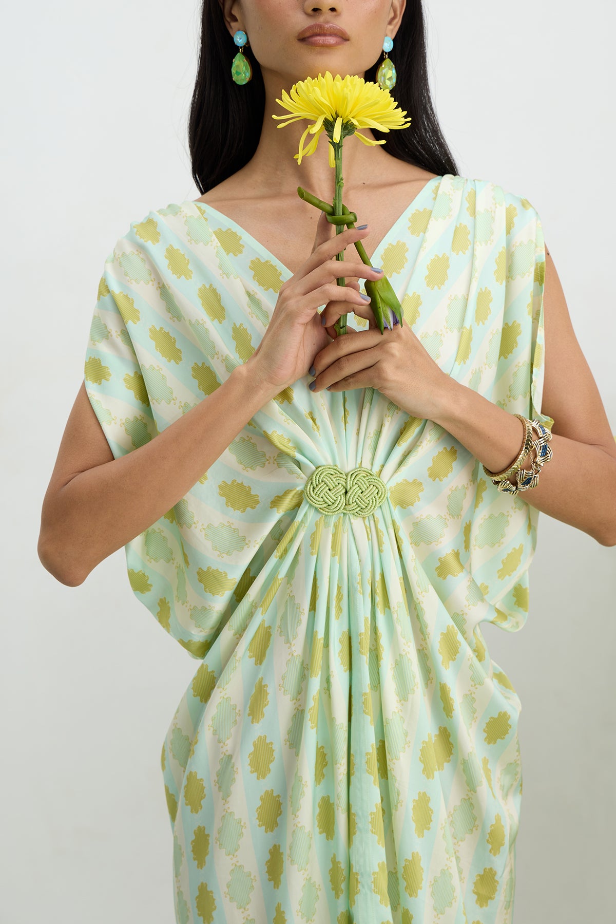 Hand Draped Mini Dress