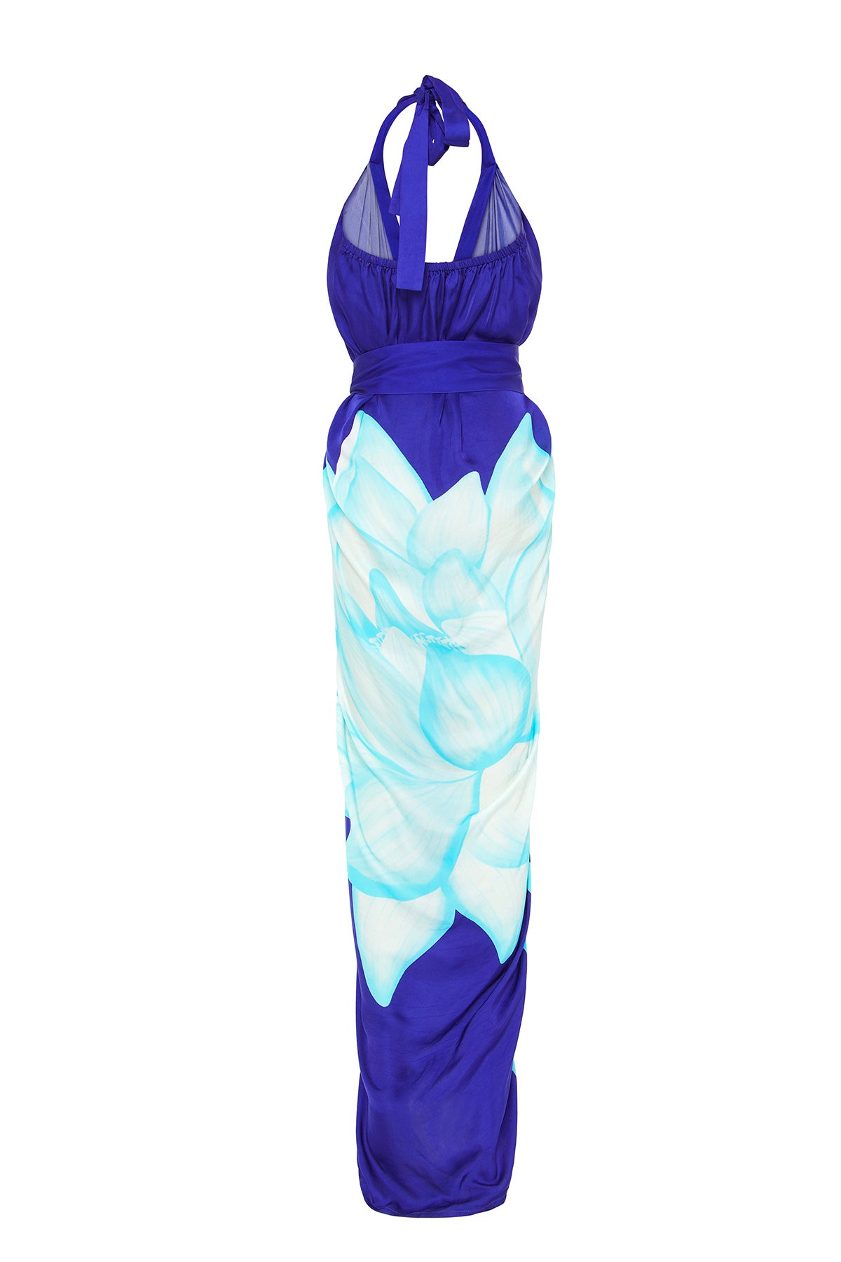 Plunge Neck Evening Gown