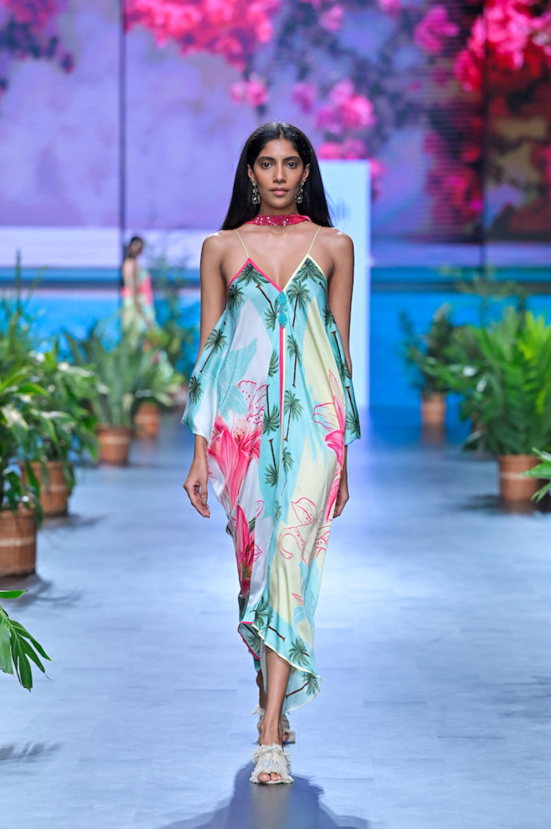 Hand Draped Island Dress