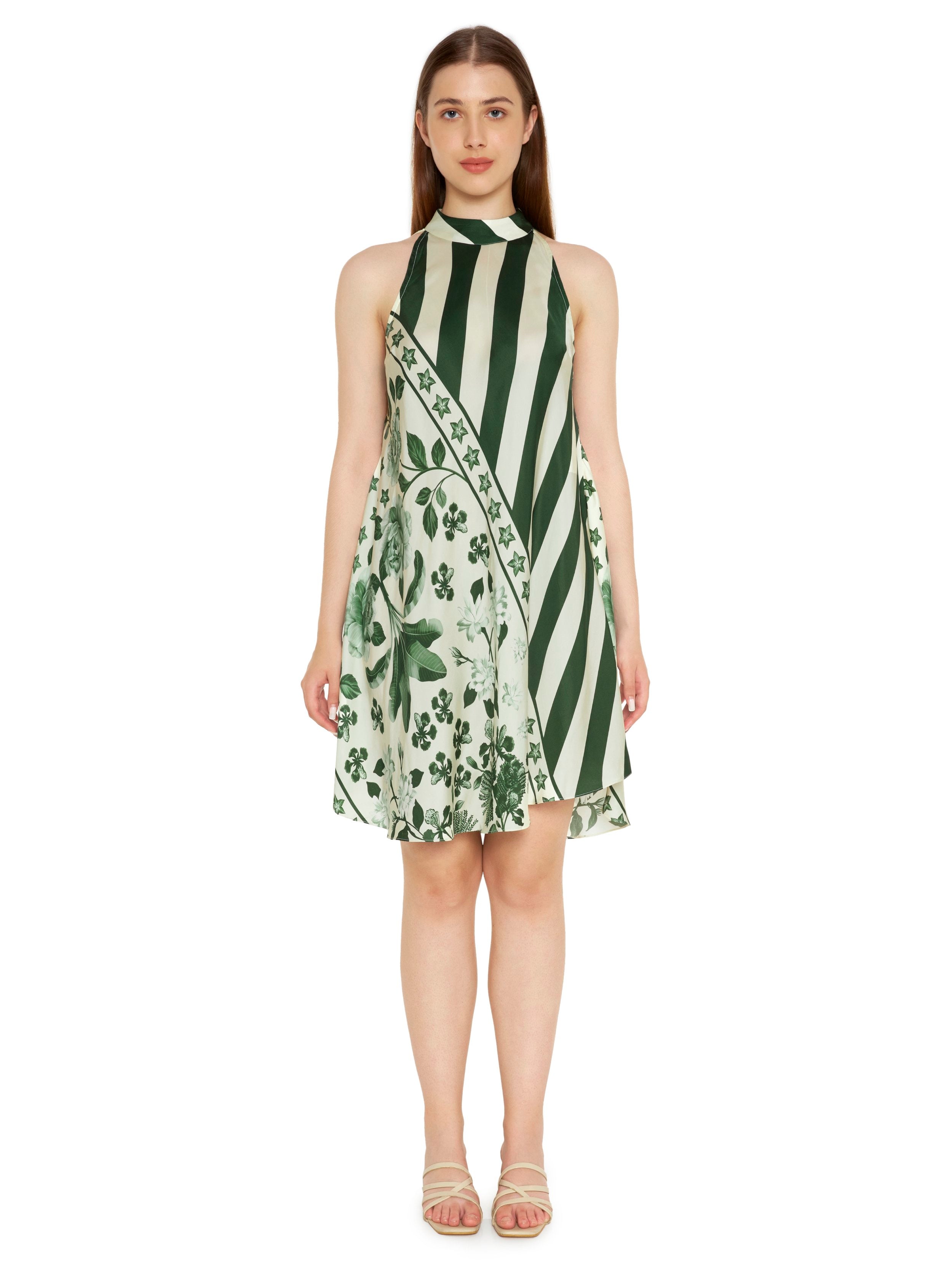 Silk Incut Mini Dress