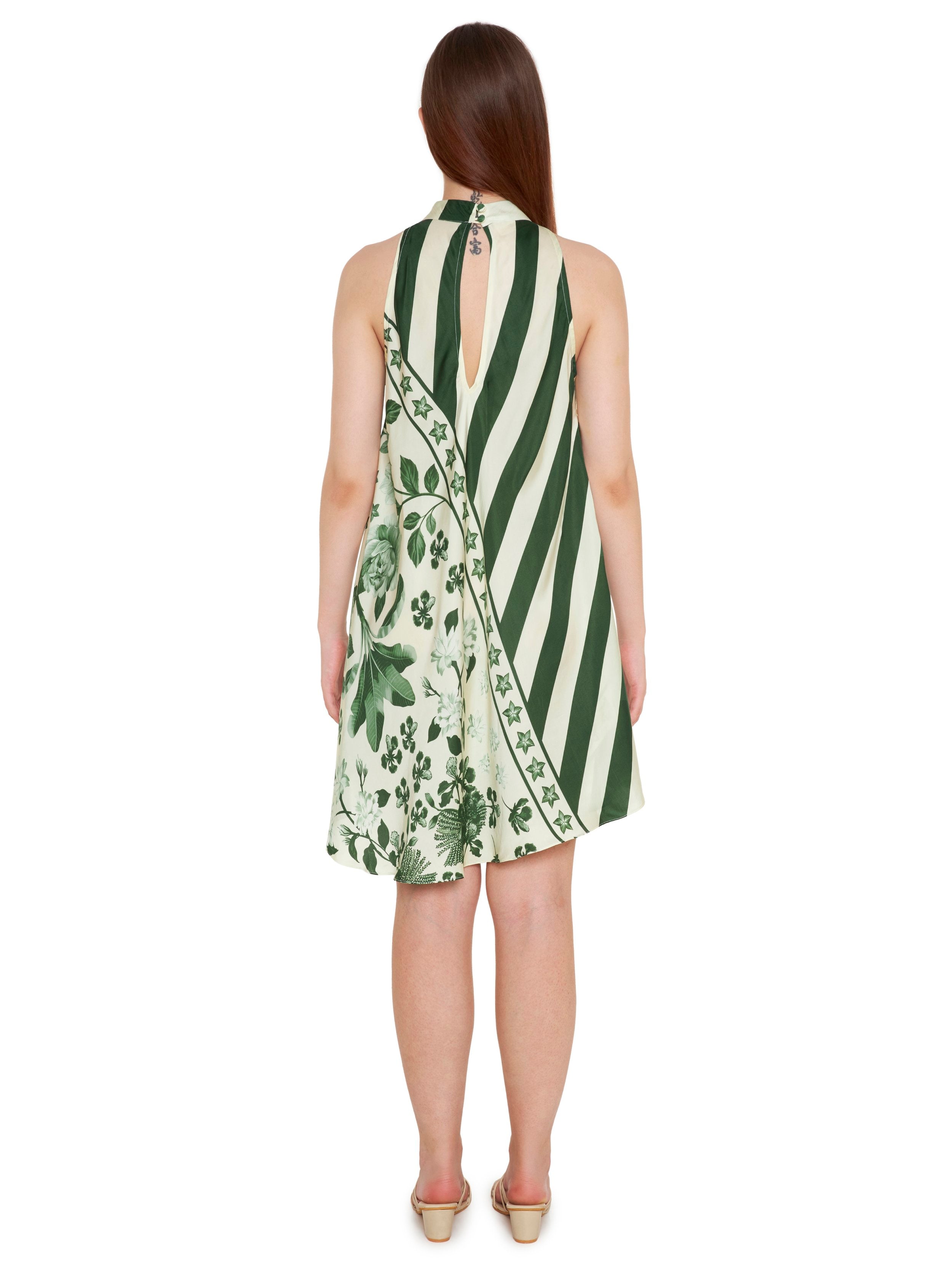 Silk Incut Mini Dress