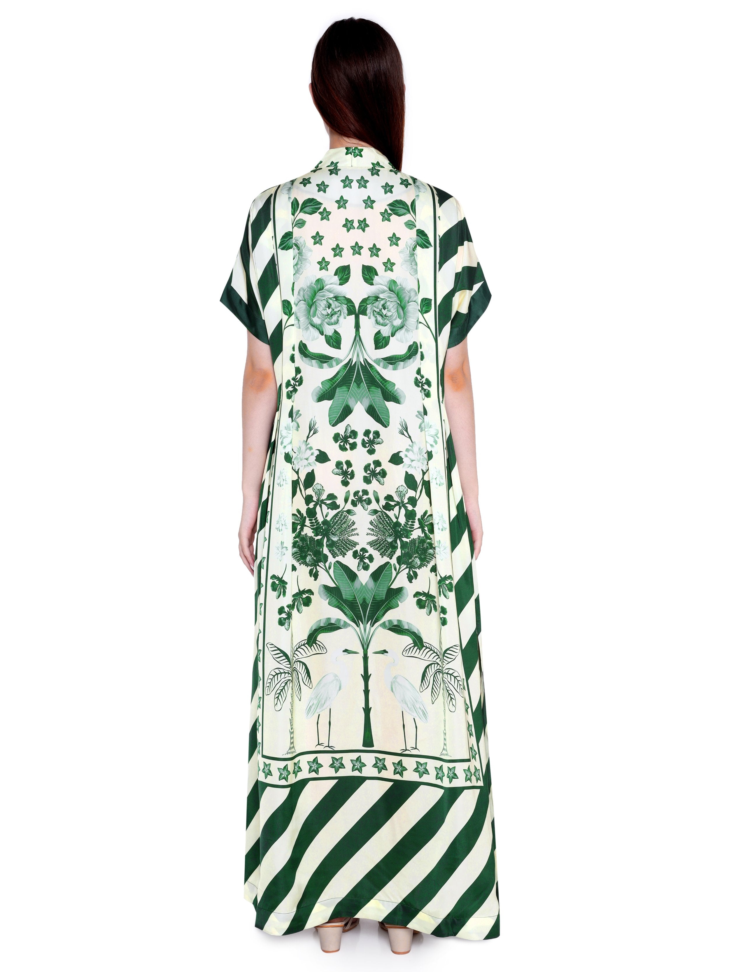 Hand Pleated Kaftan Dress