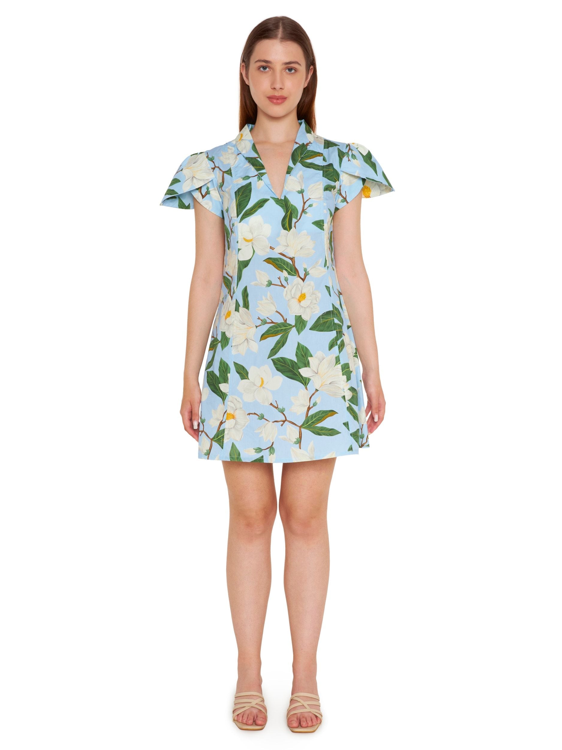 Petal Sleeve Mini Dress