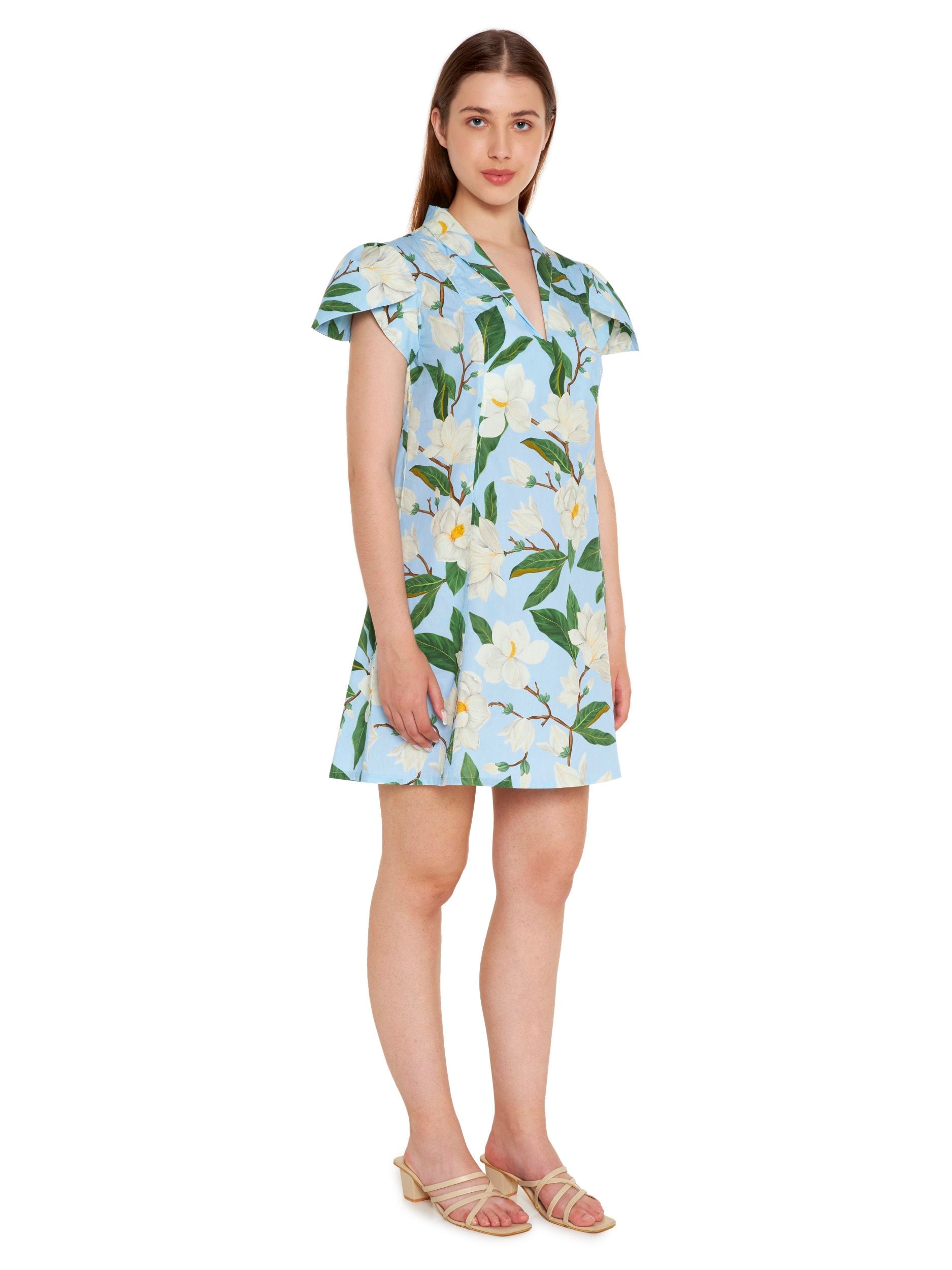 Petal Sleeve Mini Dress