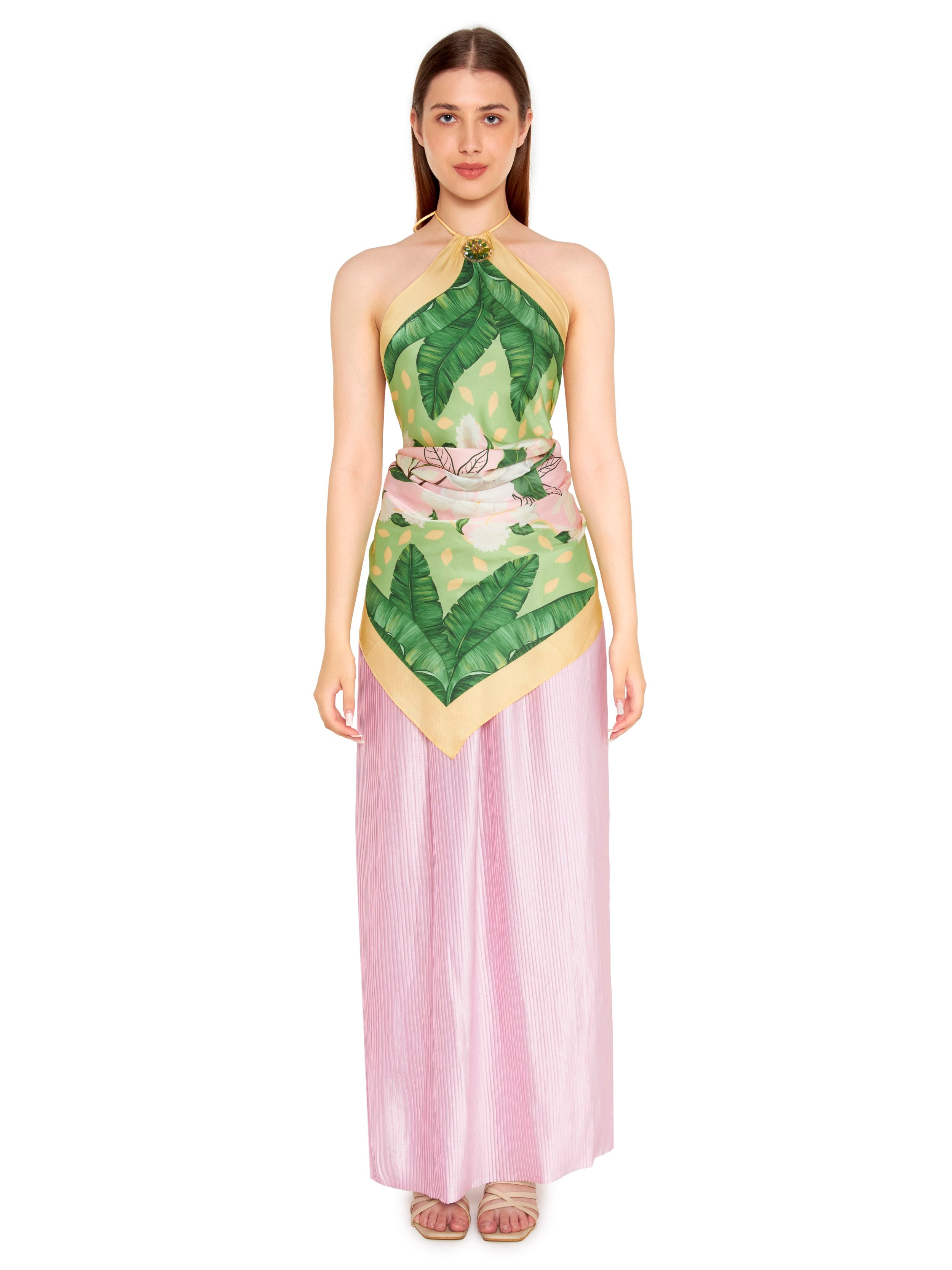 Crystal Scarf Blouse