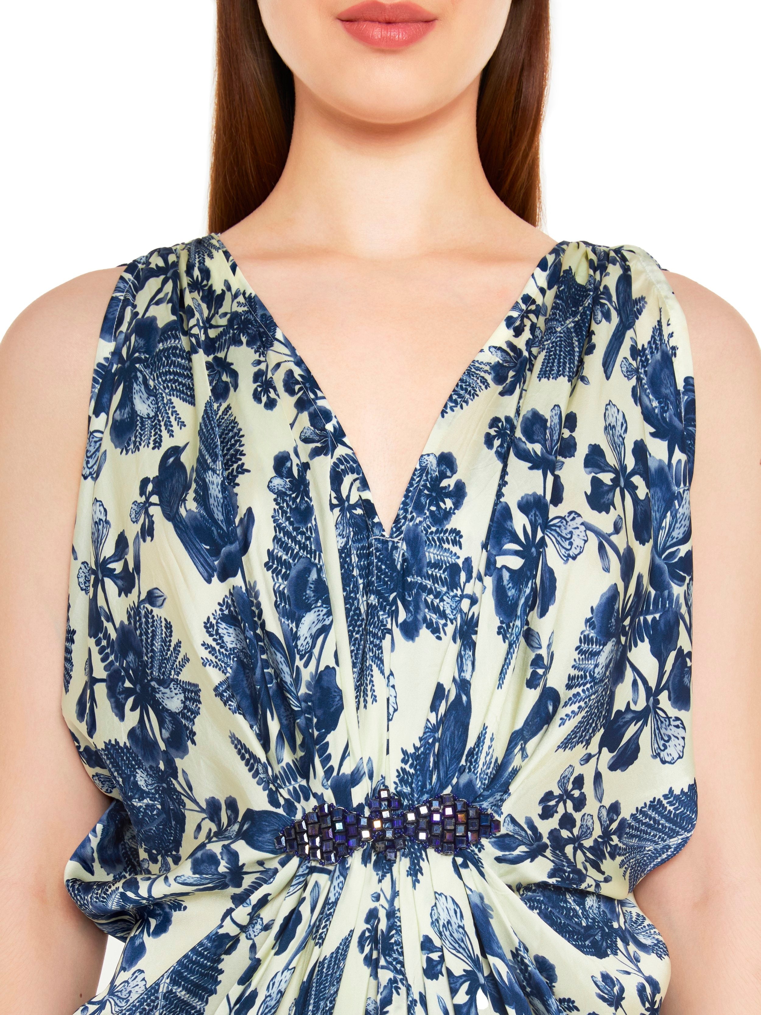 Hand Draped Mini Dress