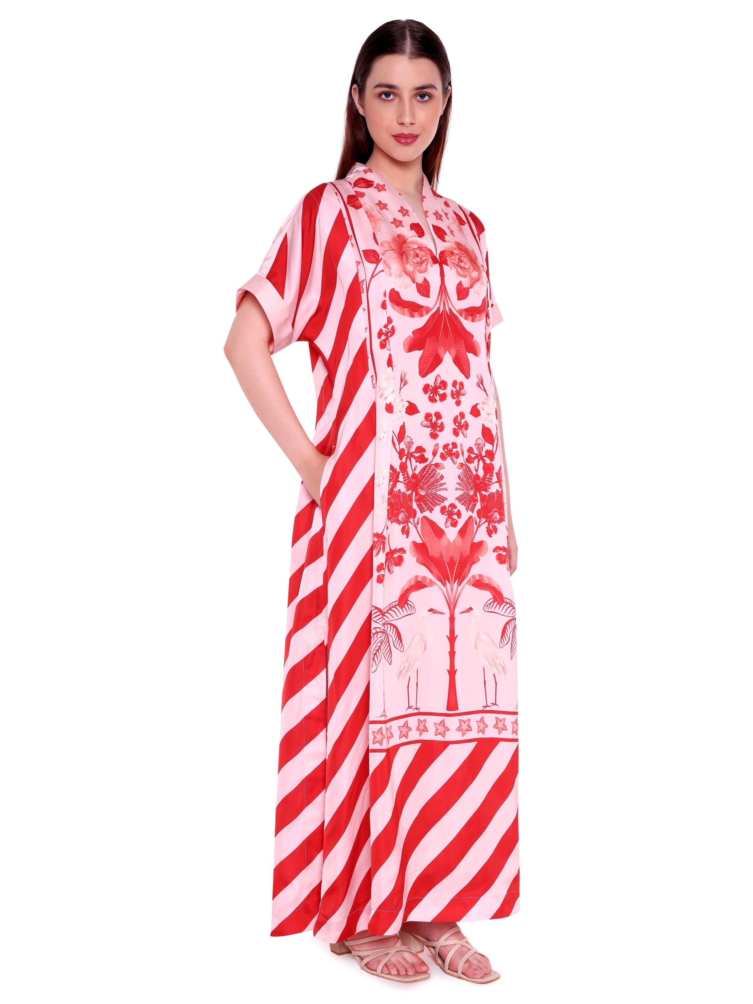 Hand Pleated Kaftan Dress
