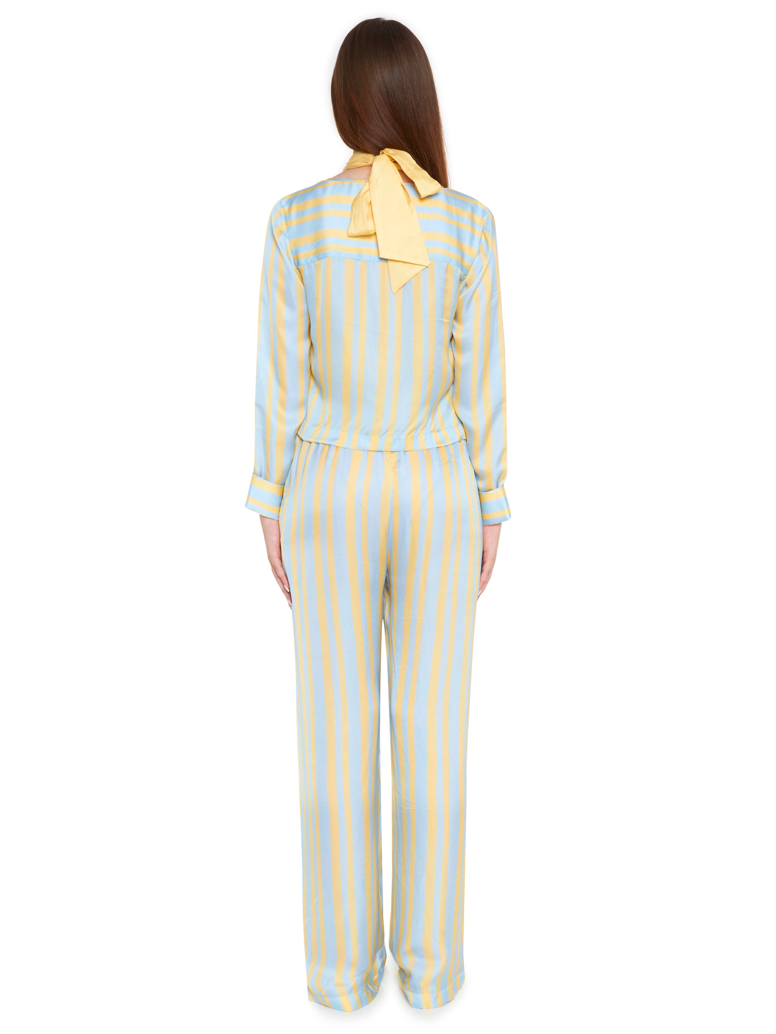 Silk Tie-up Blouse with camisole