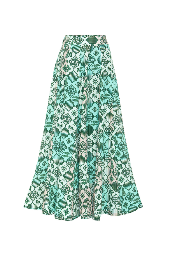 Paneled Maxi Skirt