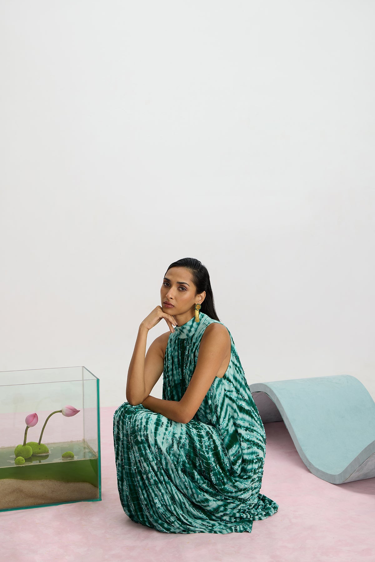Hand Beaded Ceylon Sunshine Maxi