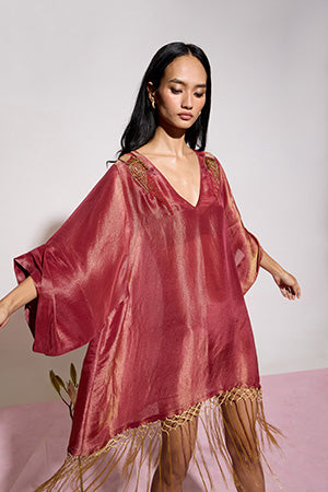 Fringed Mini Kaftan