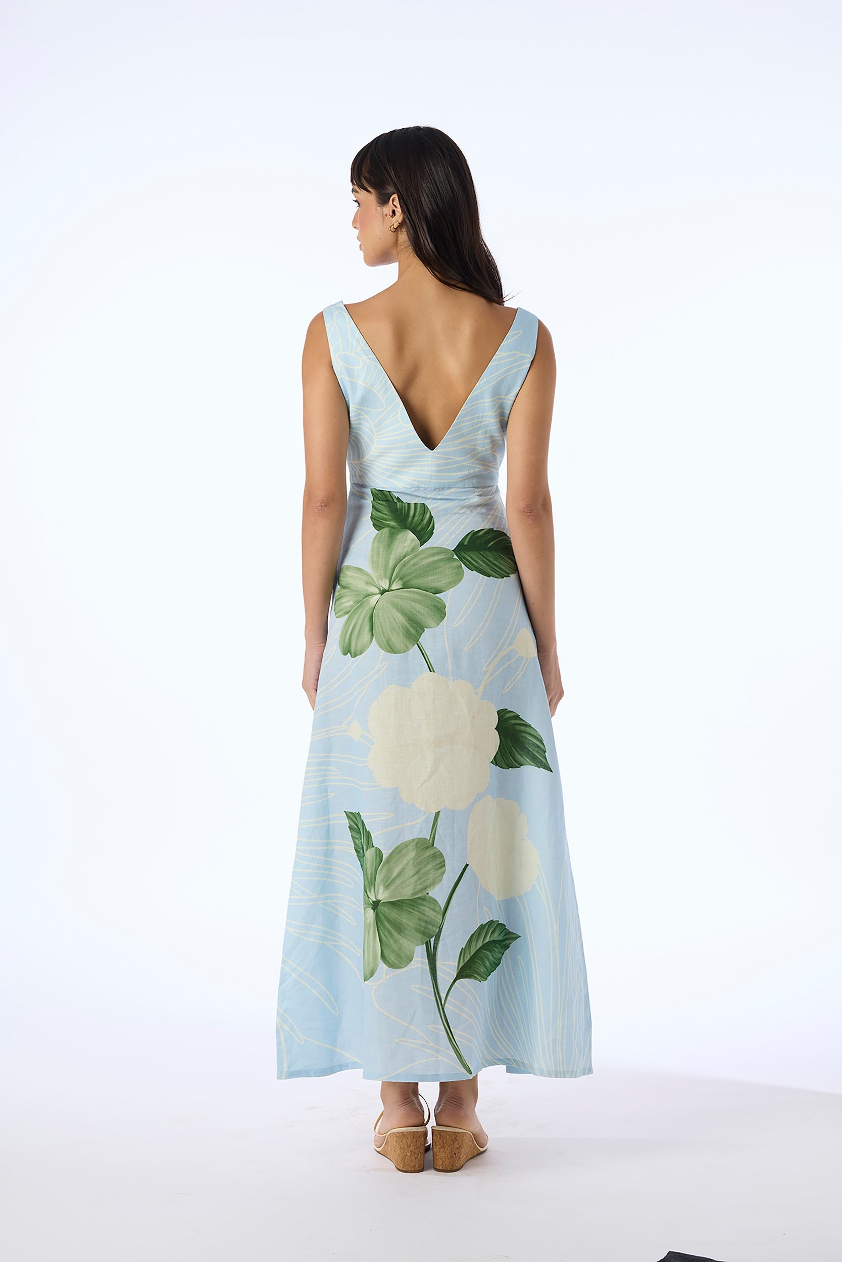Linen Summer Maxi Dress
