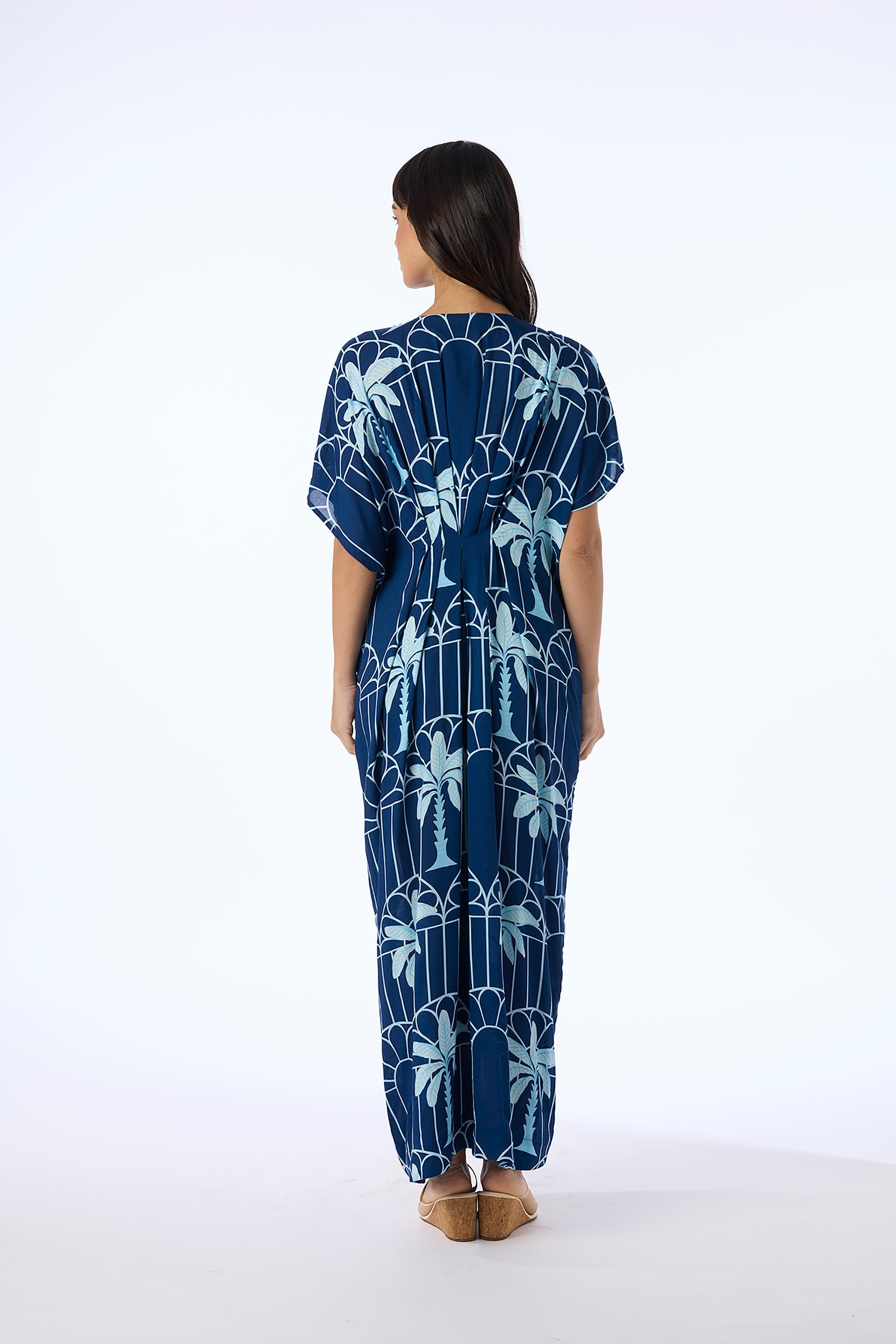 Hand Draped Kaftan Dress