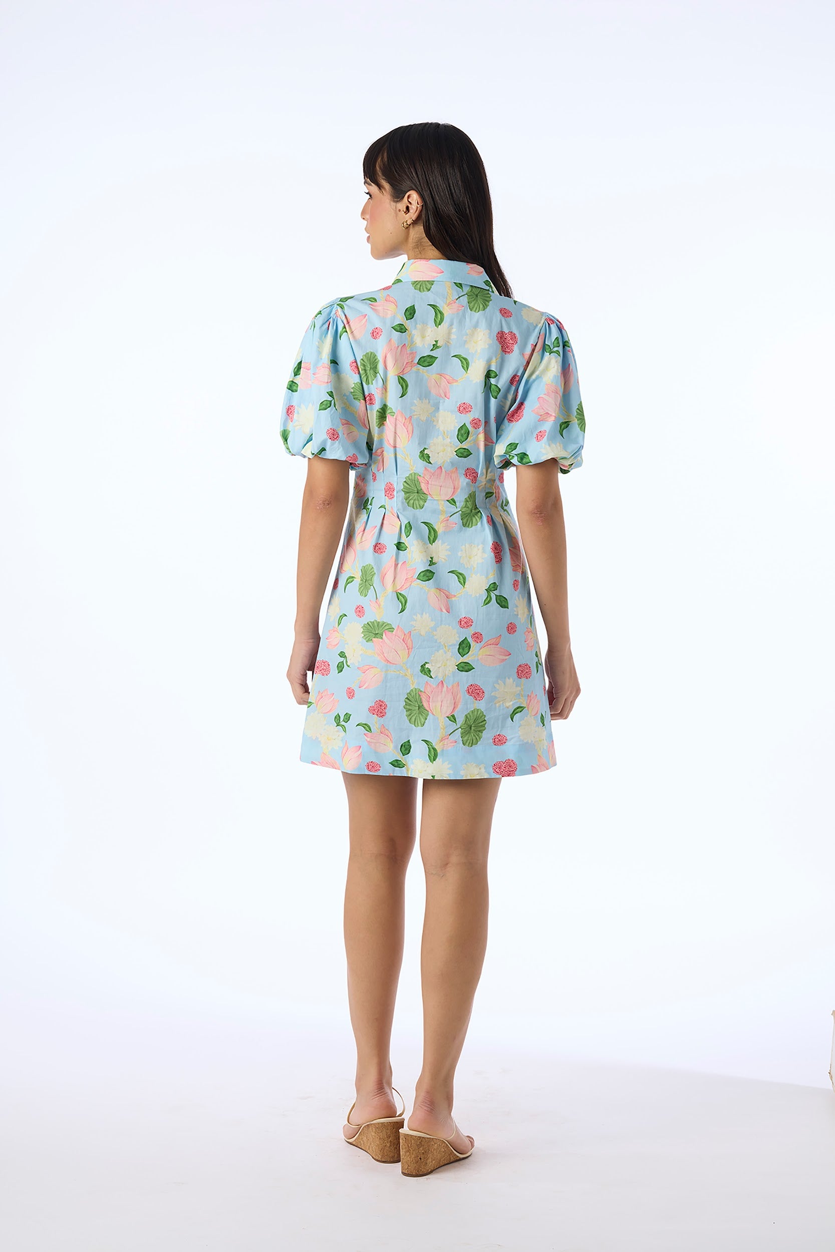 Hand Pleated Mini Dress