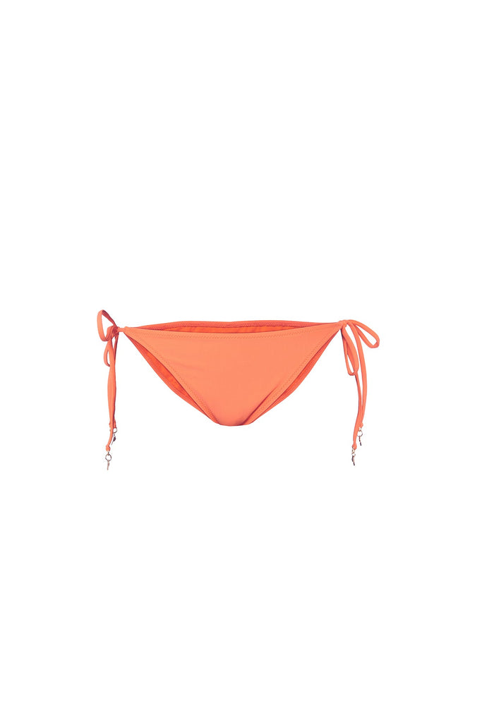 Orange string bikini bottom