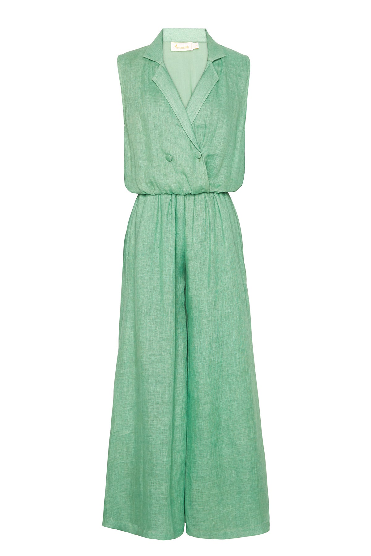 sage green jumpsuit