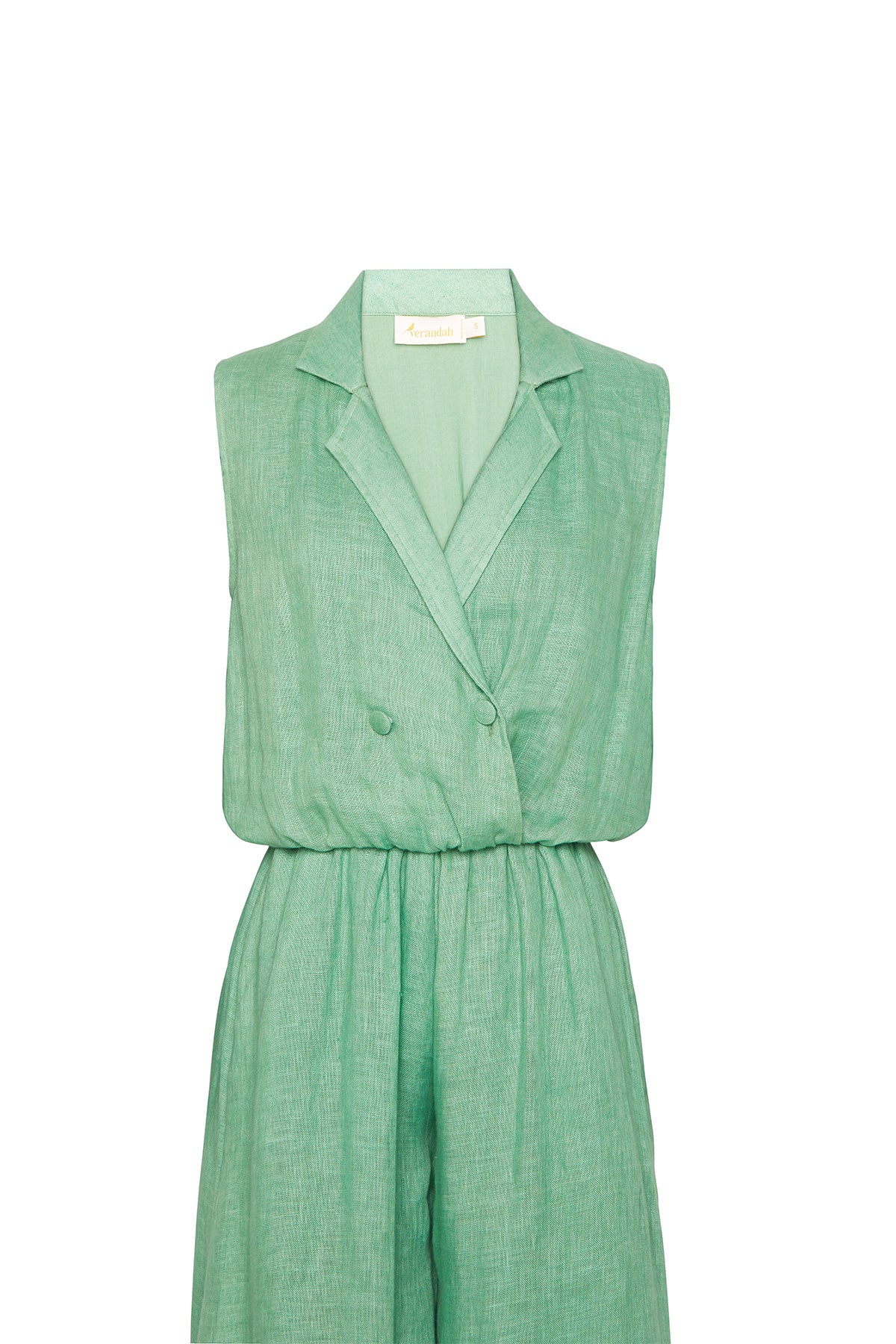 sage green jumpsuit